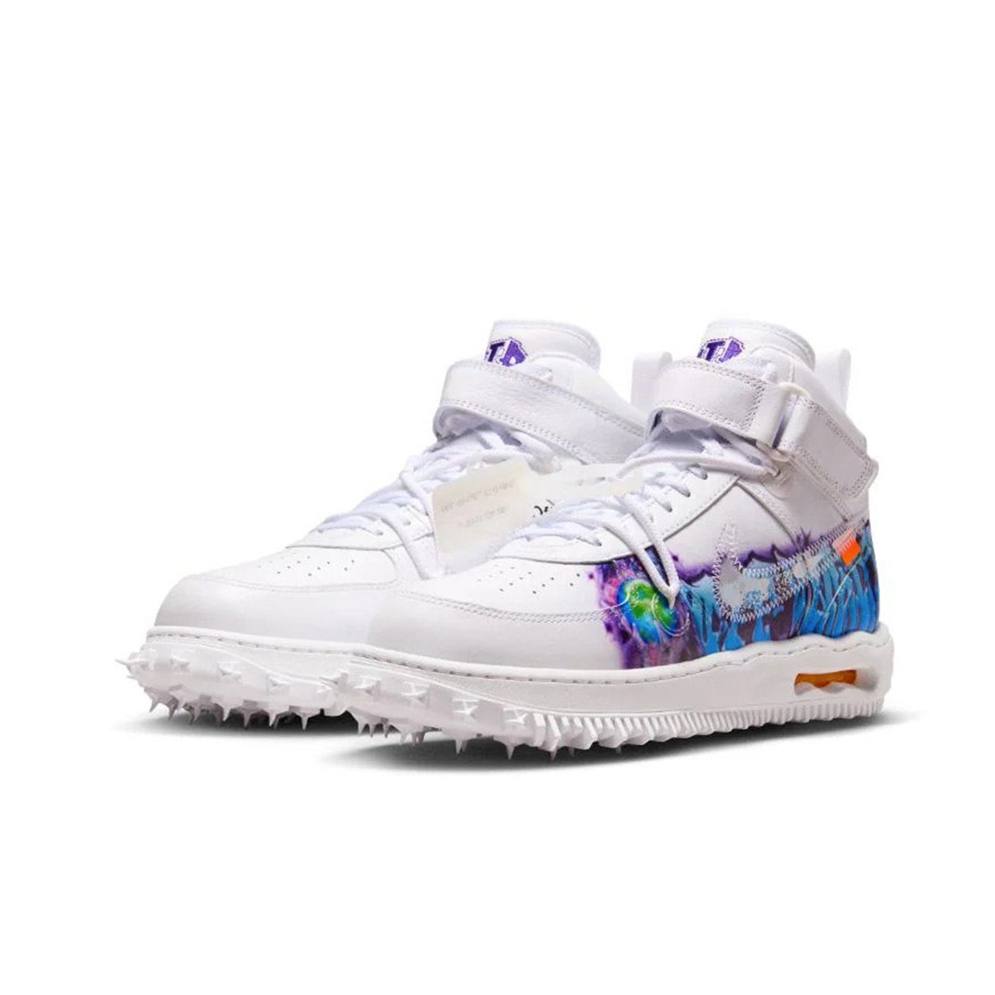 nike af1 mid off white graffiti white
