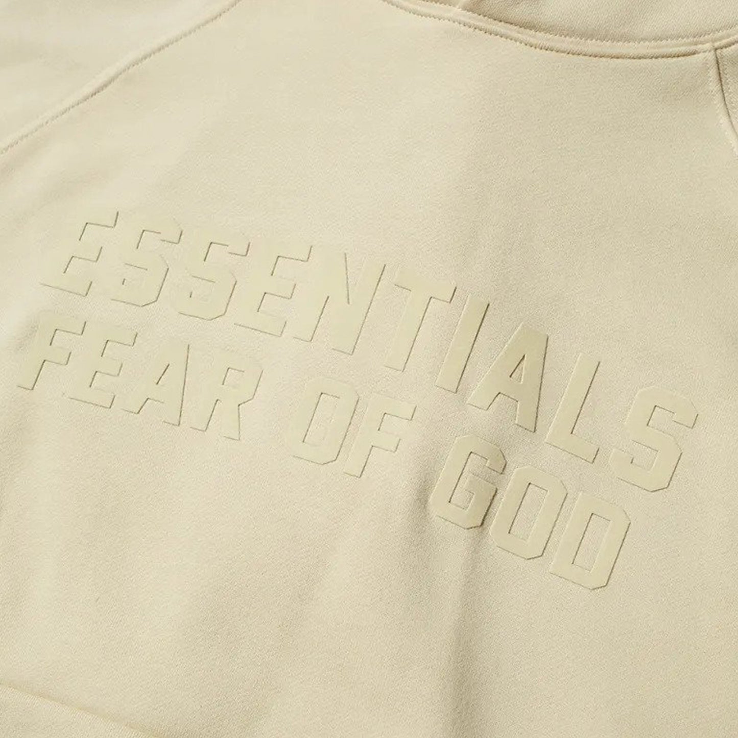 ESSENTIALS Egg Shell Logo Popover Hoodie