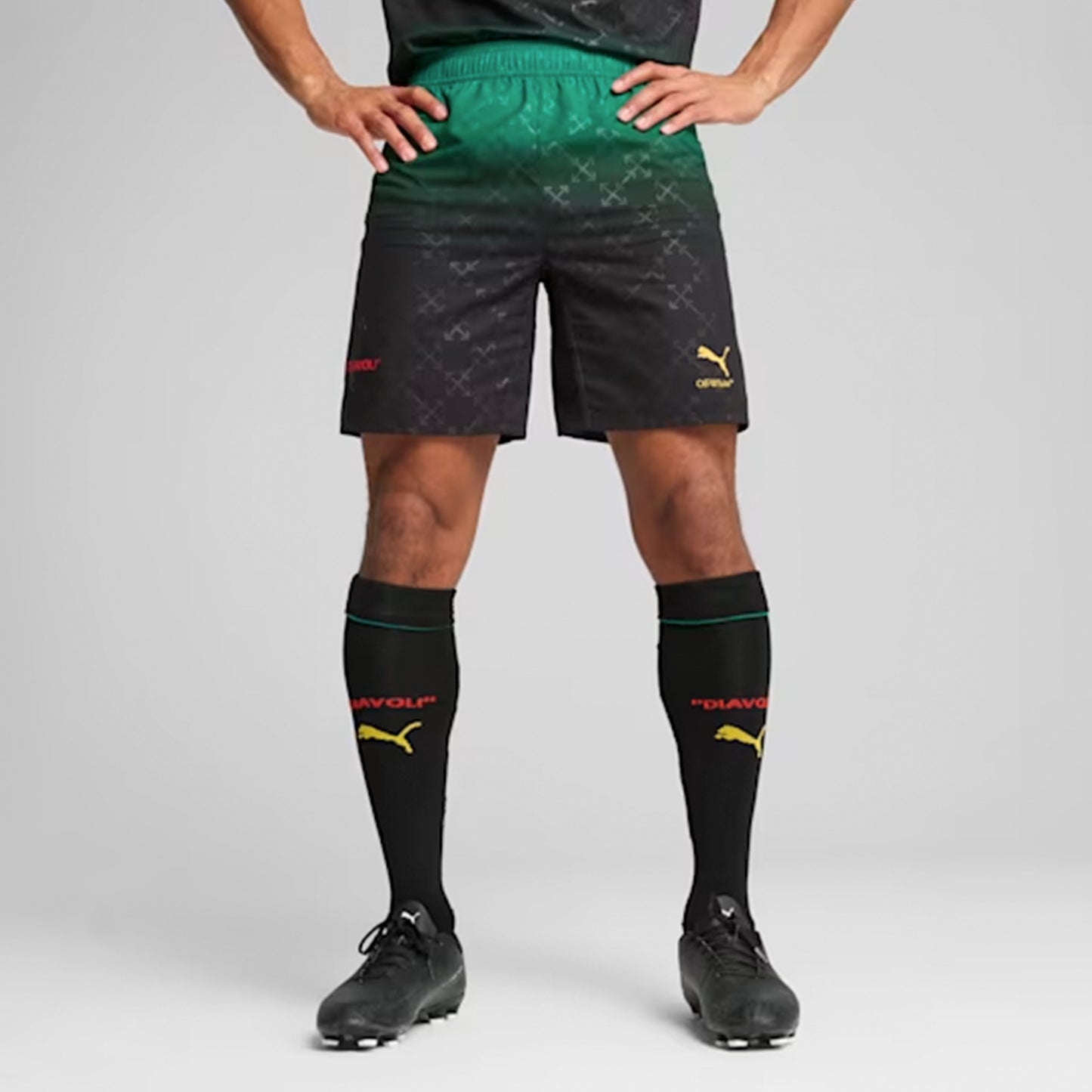 AC MILAN x OFF-WHITE™ Authentic Shorts Men Black