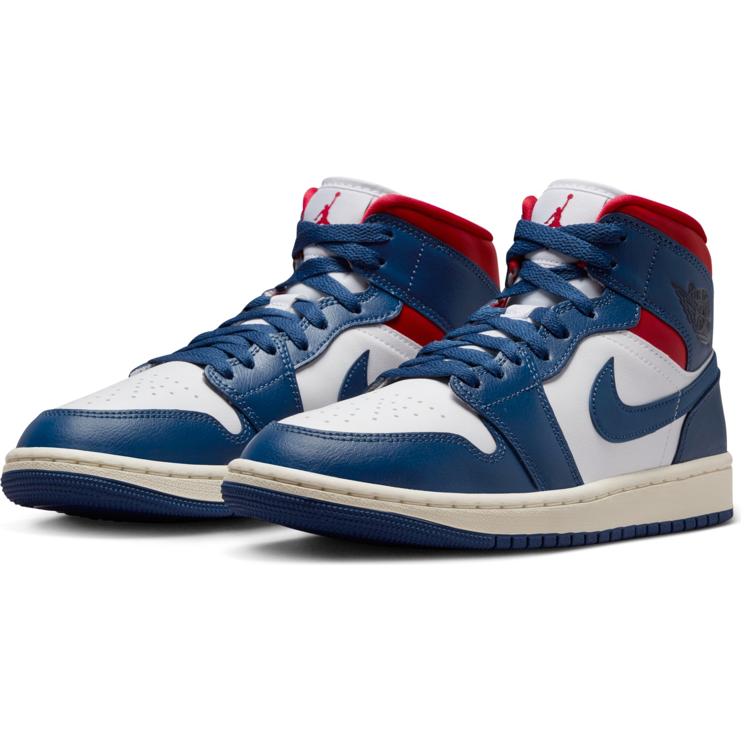 nike air jordan 1 mid french blue gym red