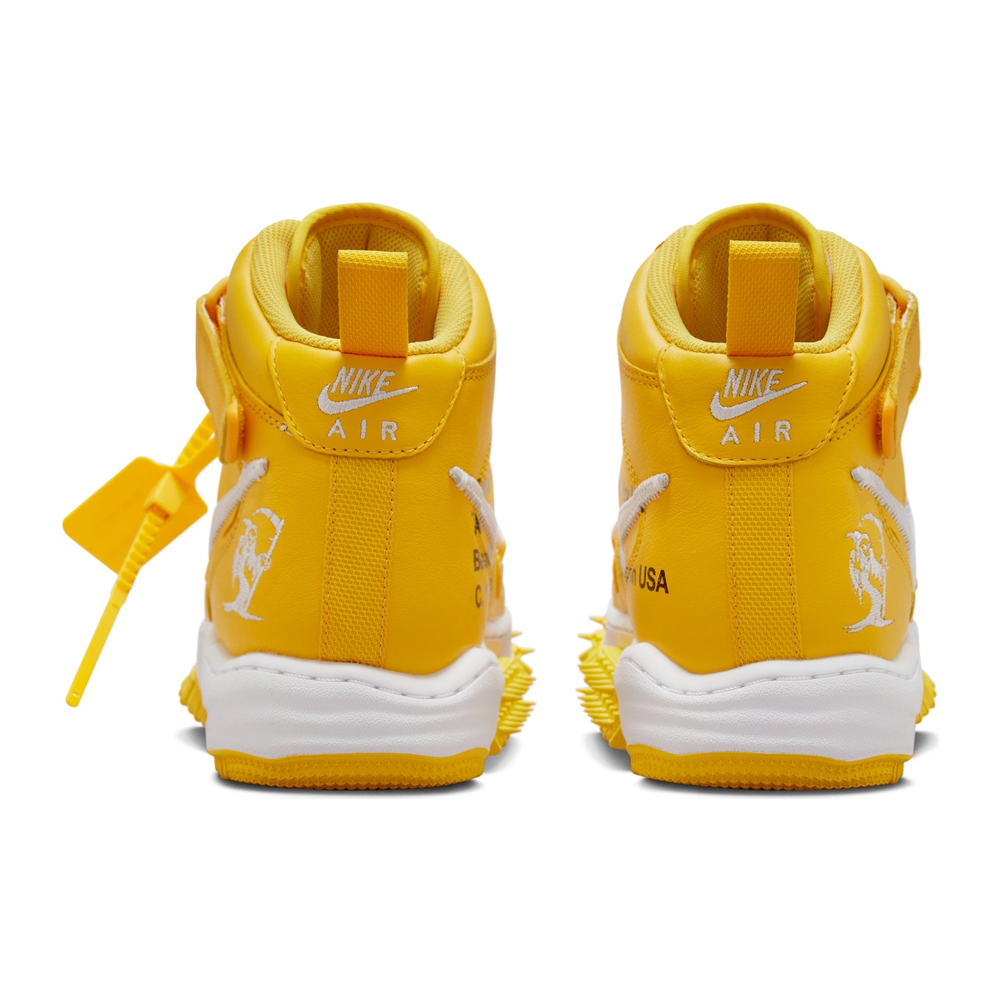 af1 mid off white varsity maze