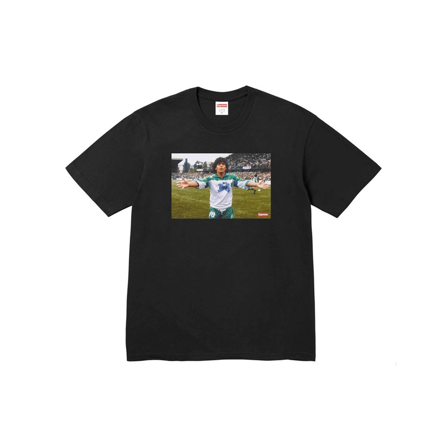 supreme maradona tee black
