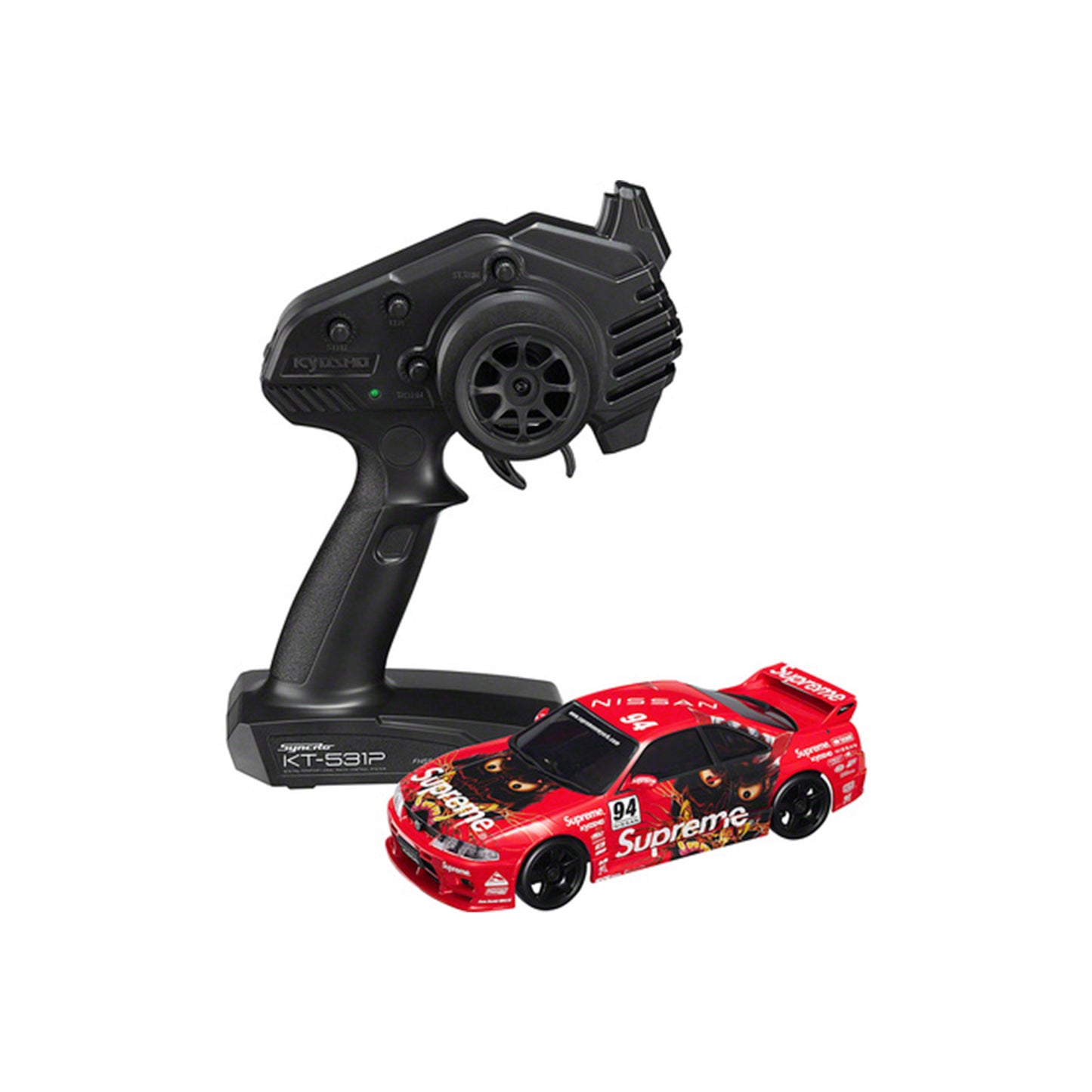 Supreme®/Kyosho Mini-Z Nissan Skyline Nismo R33 RC Readyset Red