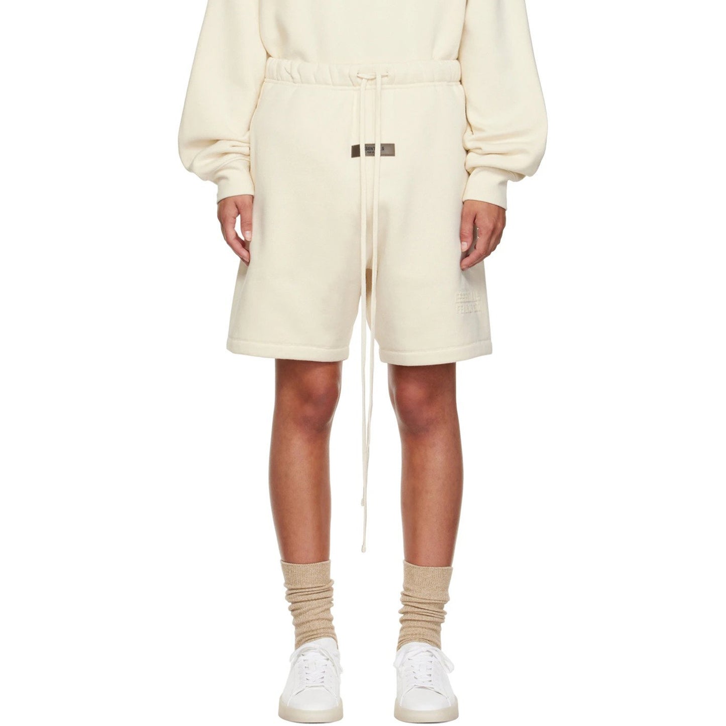 ESSENTIALS Off-White Drawstring Shorts