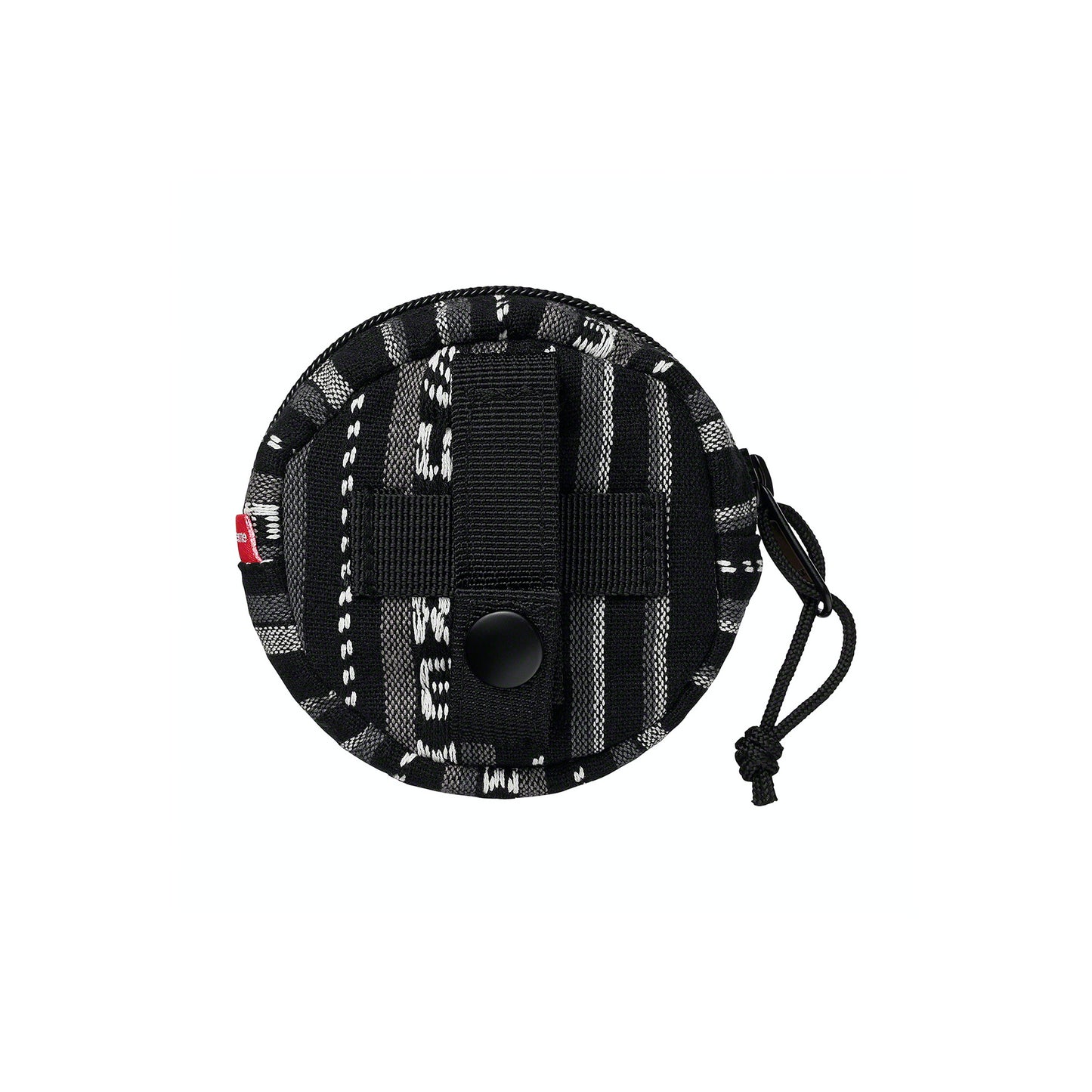 Supreme Woven Stripe Coin Pouch "Black"