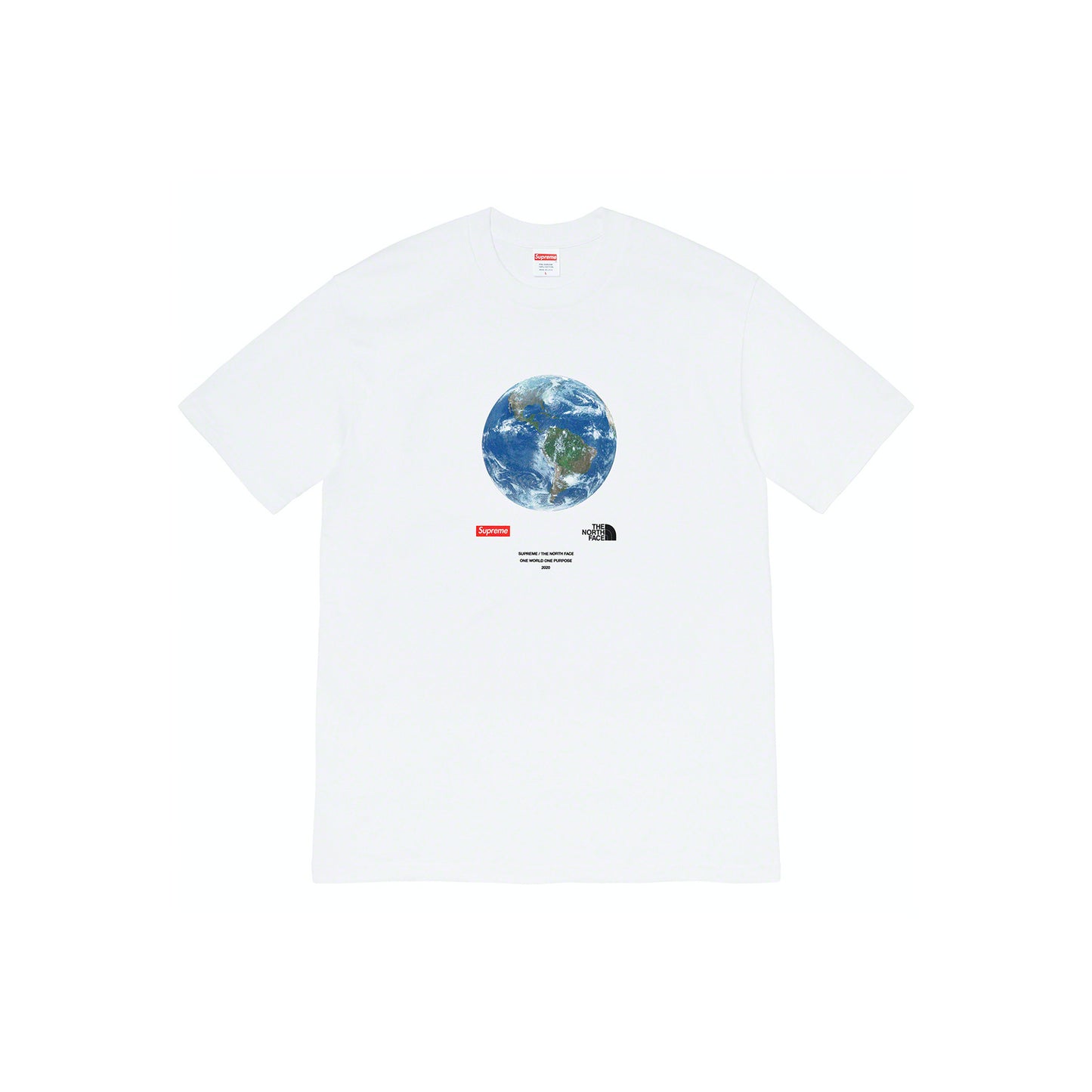 Supreme x The North Face One World T-Shirt "White"