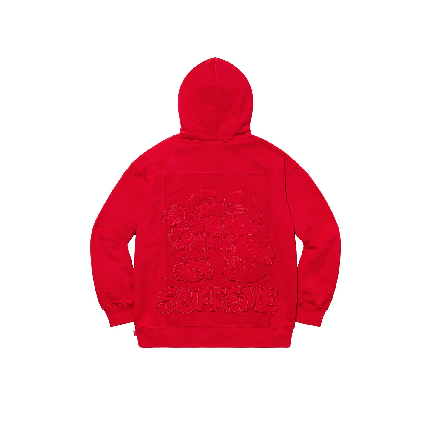 Supreme Smurfs Hooded Sweatshirt "Red"