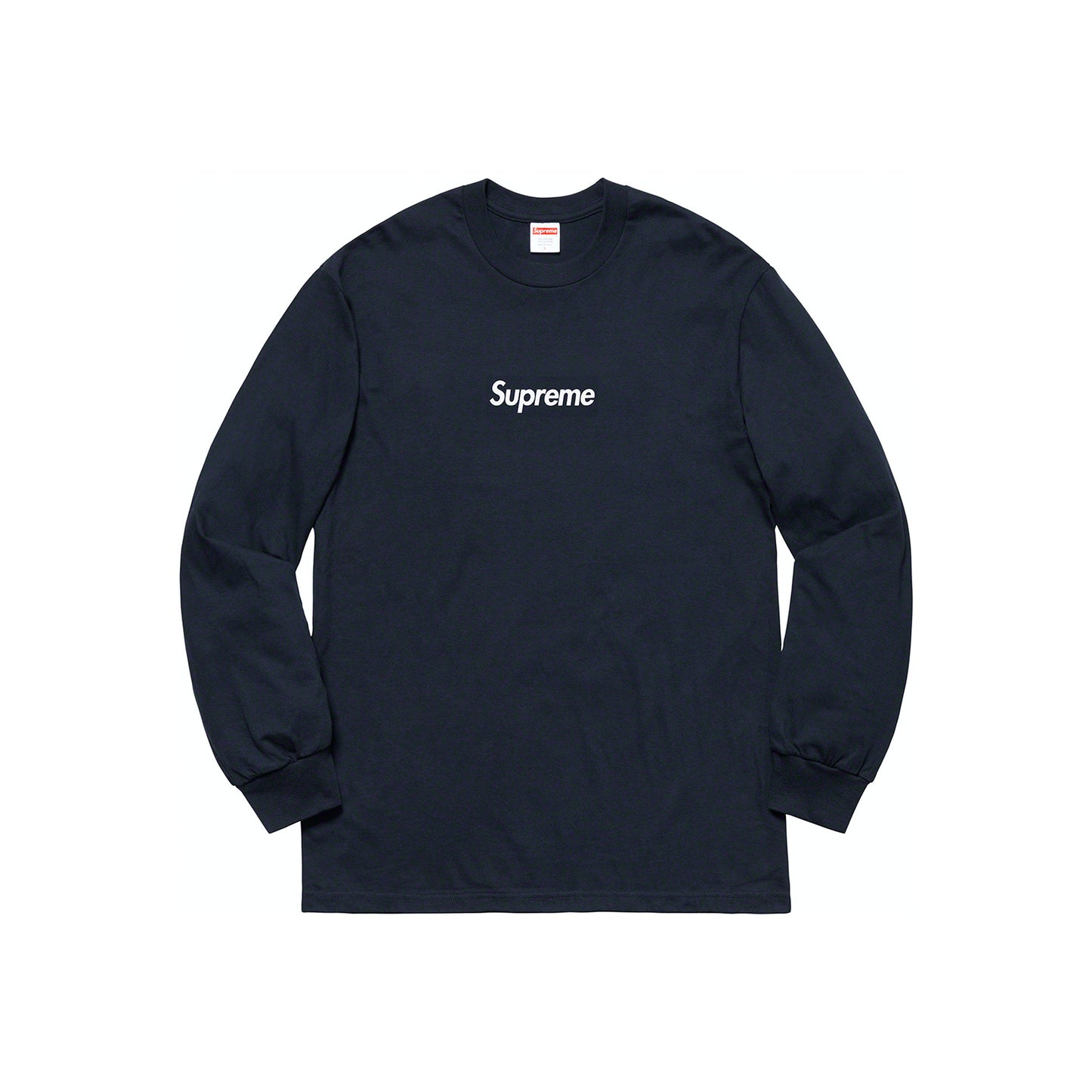 Supreme Box Logo Long-Sleeve T-Shirt "Navy"