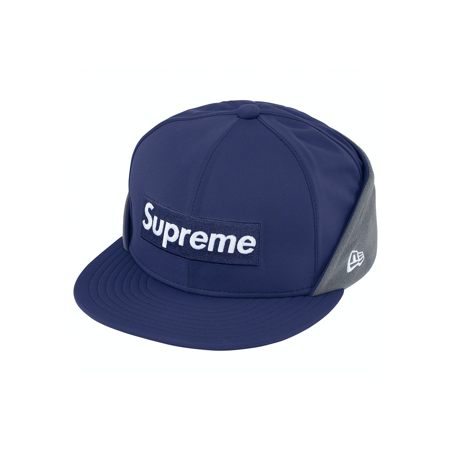 Supreme x New Era Windstopper Earflap Box Logo "Washed Navy"