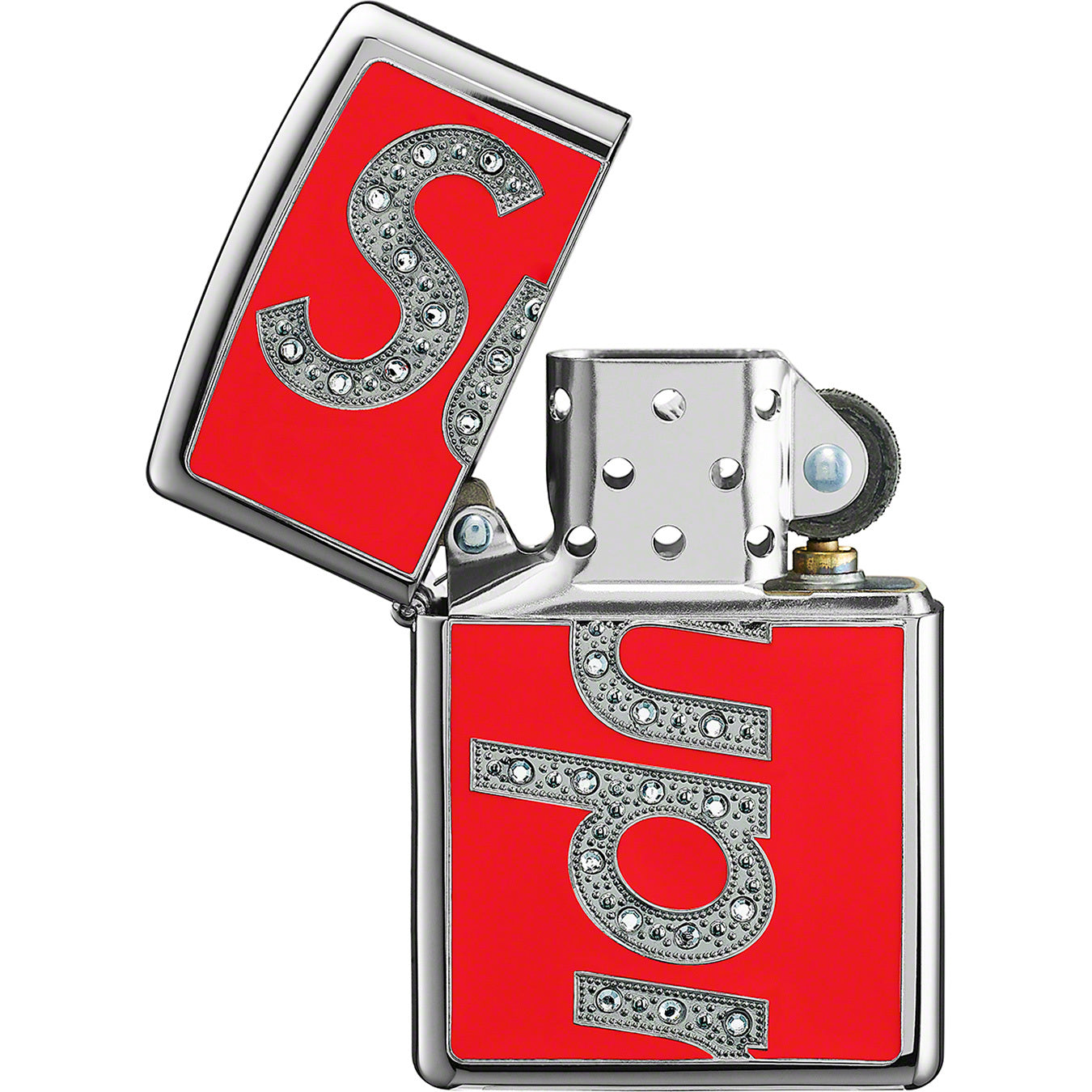 Supreme x Swarovski Zippo "Red"