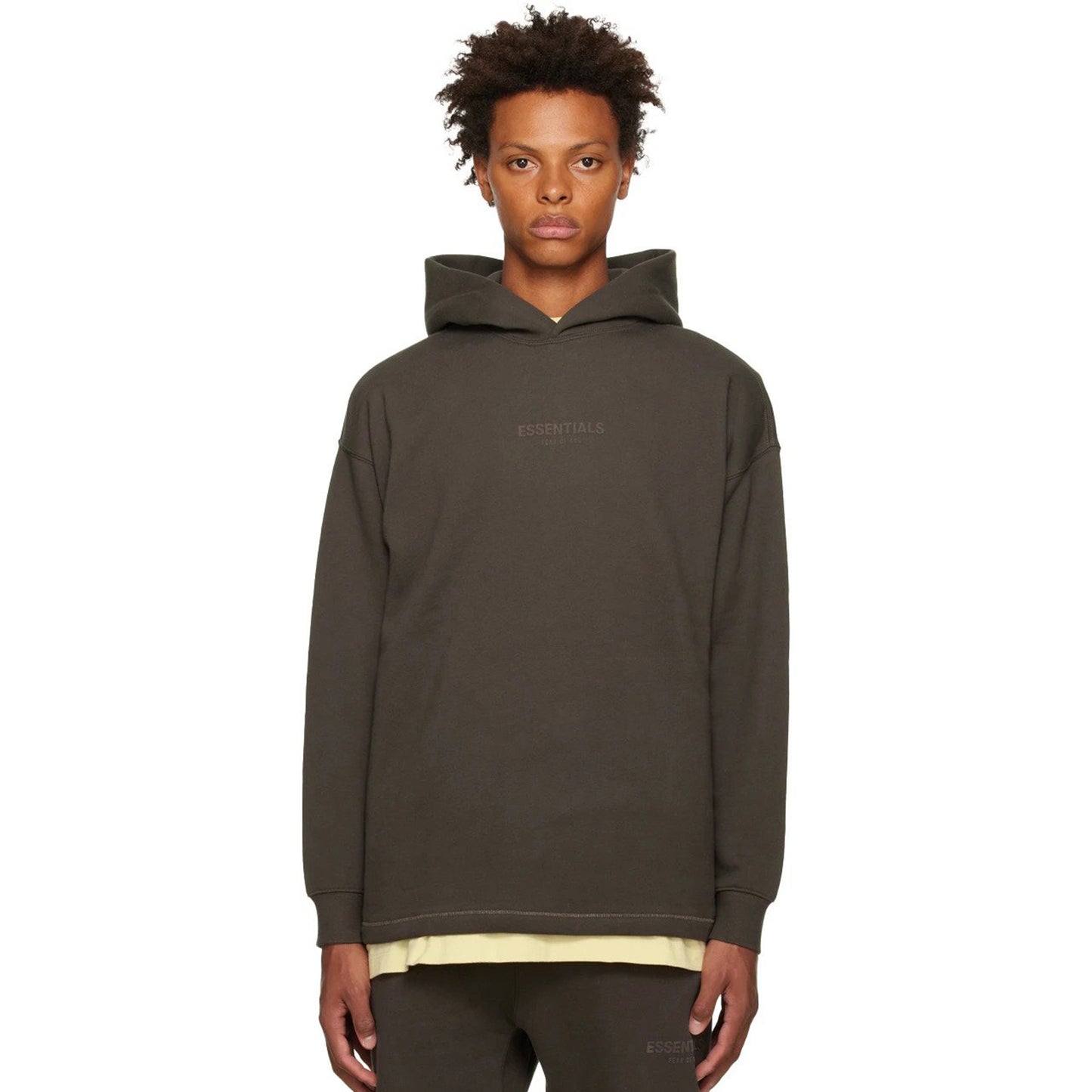 ESSENTIALS Gray Relaxed Hoodie