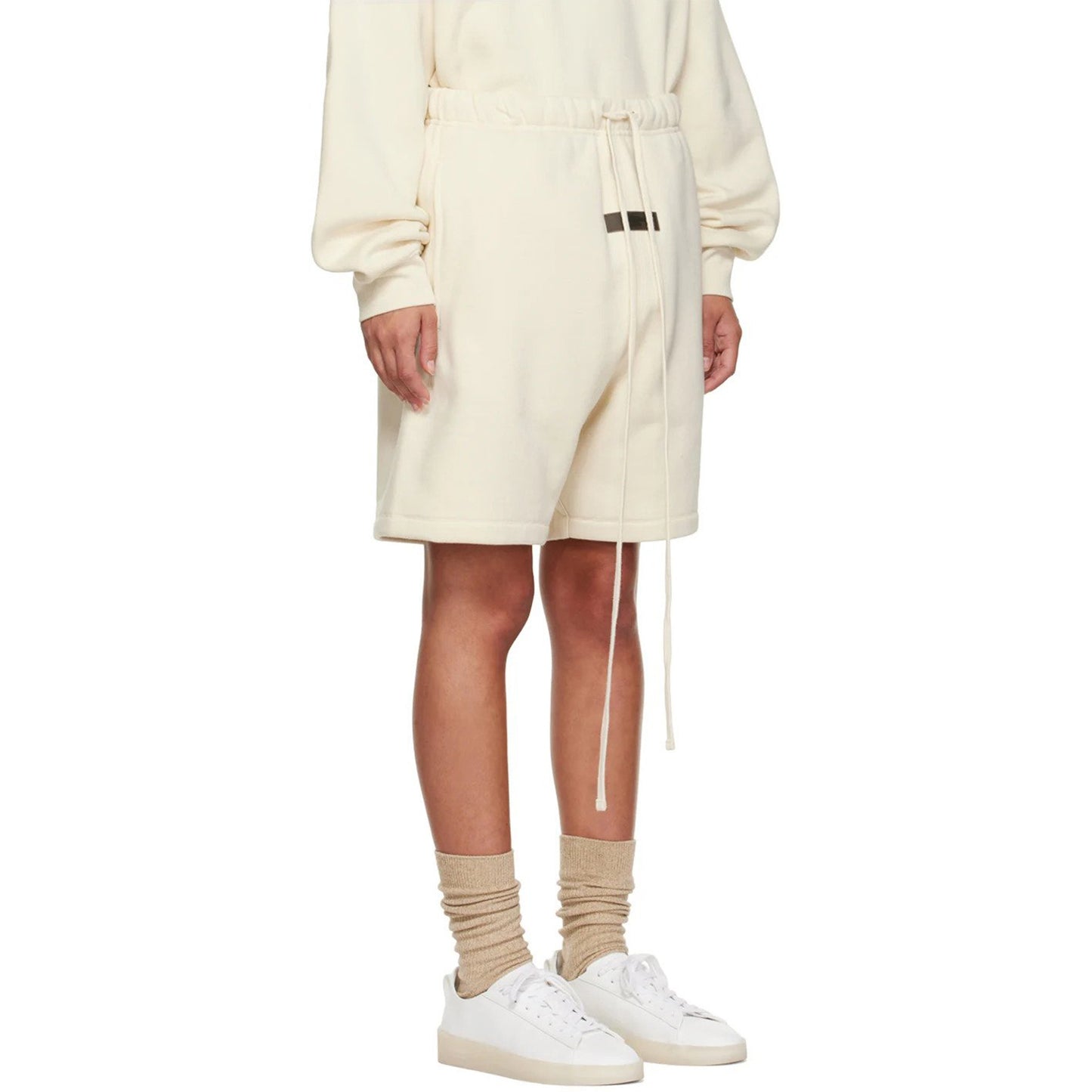 ESSENTIALS Off-White Drawstring Shorts