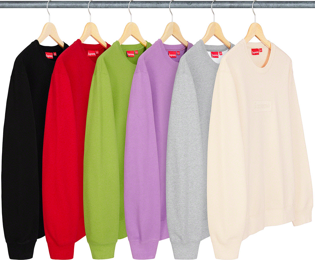 Supreme Cutout Logo Crewneck "Red"