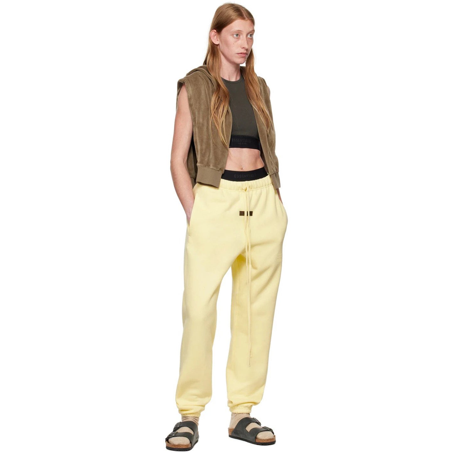 ESSENTIALS Yellow Drawstring Lounge Pants