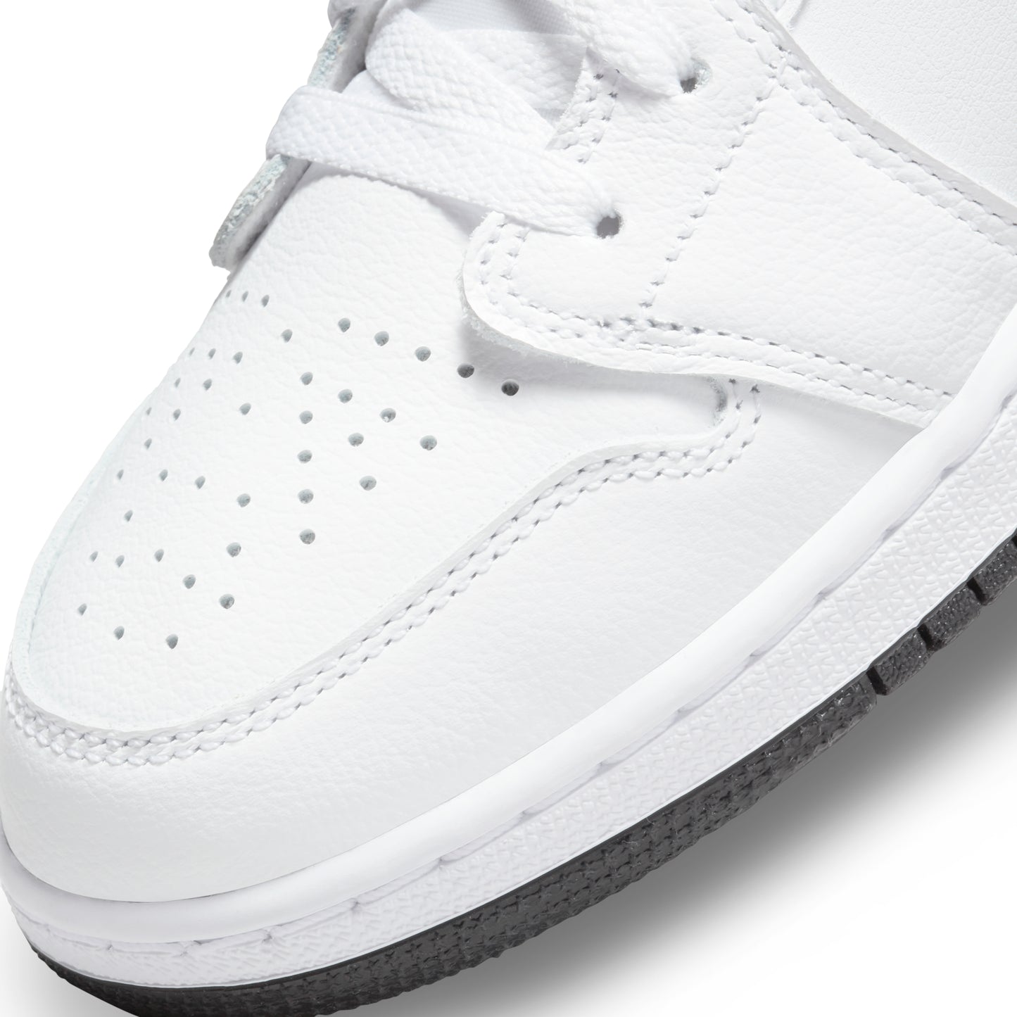 Nike Jordan 1 Low White Gym Red Black GS
