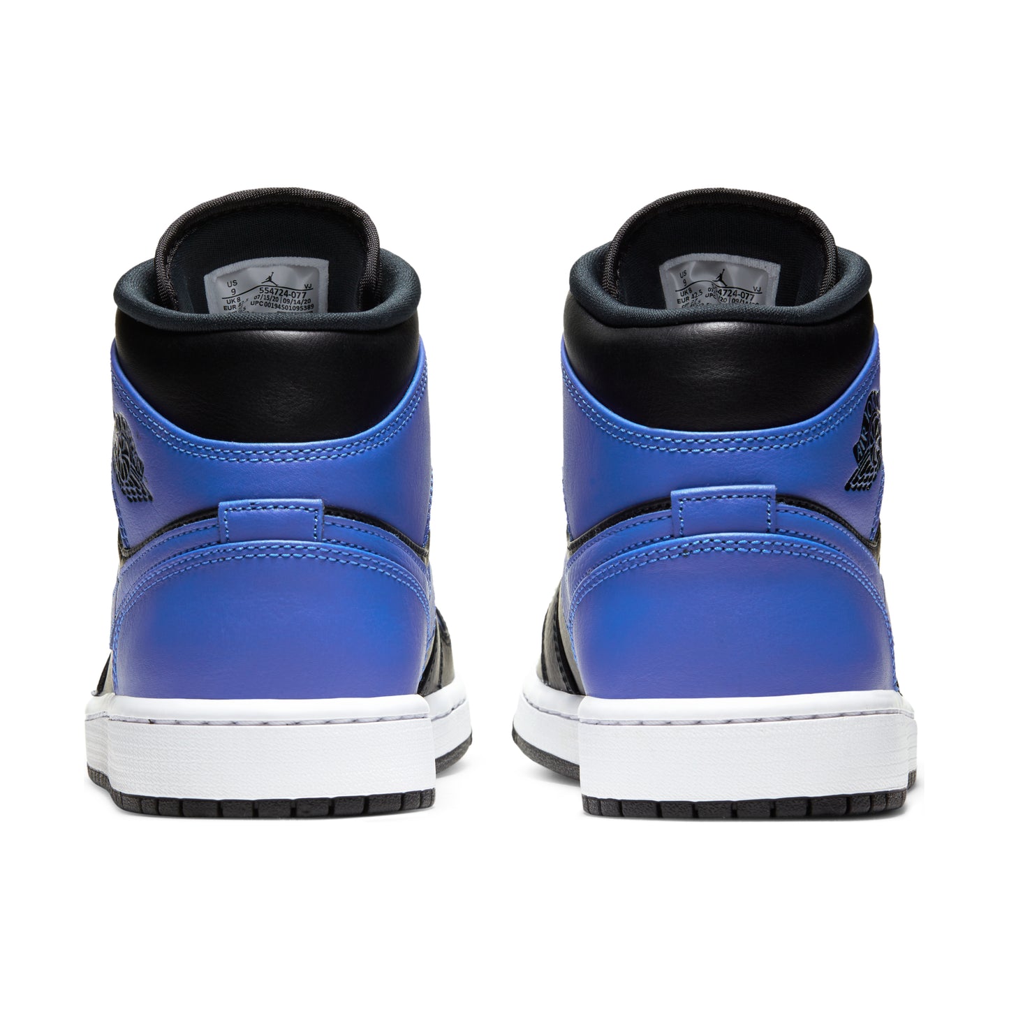 Jordan 1 Mid Hyper Royal Tumbled Leather