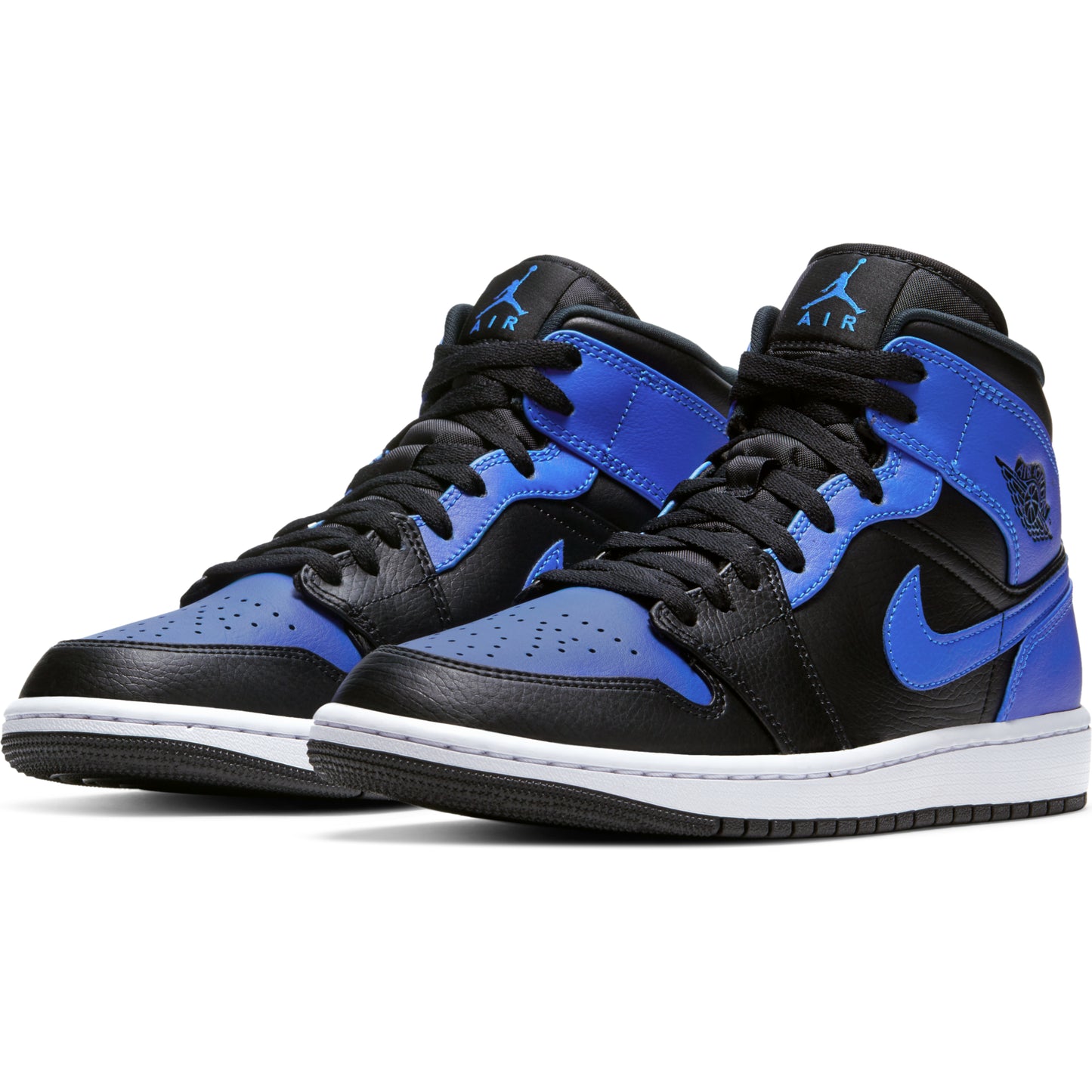 j1 Mid Hyper Royal Tumbled Leather