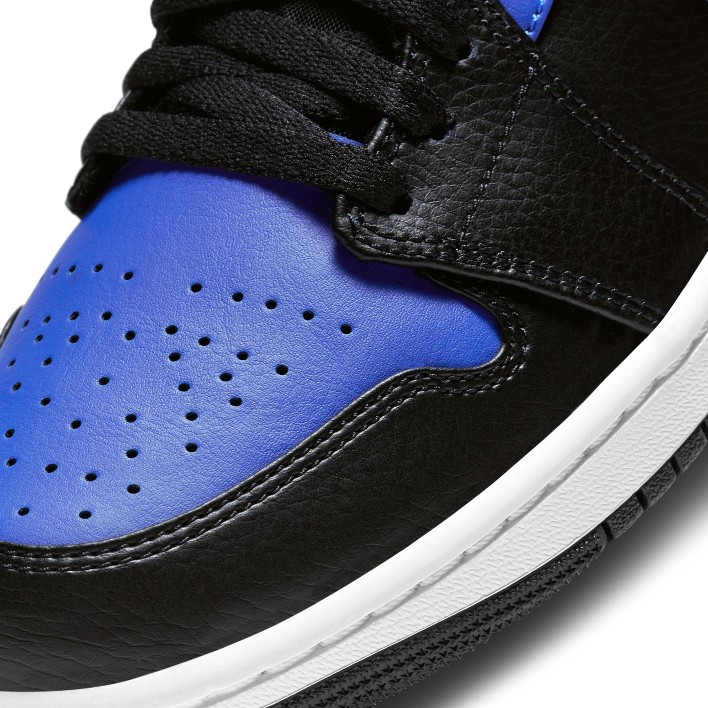 Air Jordan 1 Mid Hyper Royal Tumbled Leather