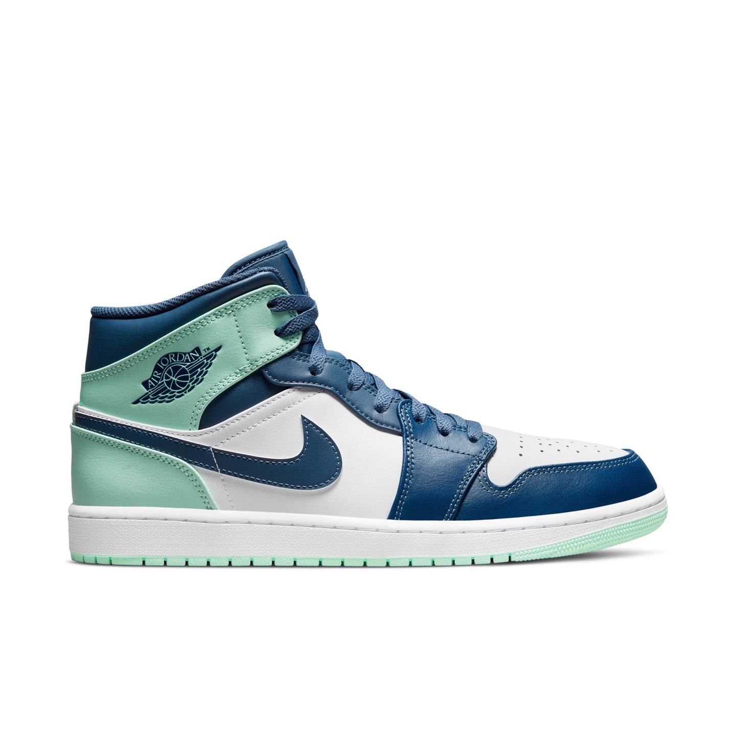 nike aj1 mid mystic navy mint foam
