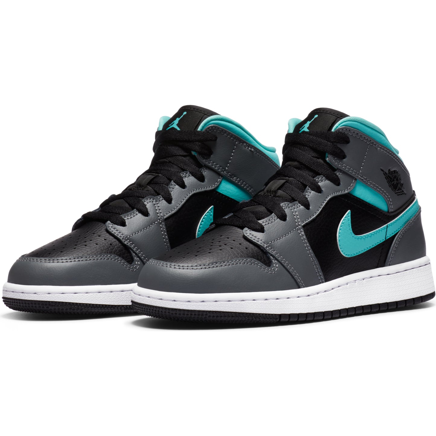Nike Air Jordan 1 Mid GS "Grey Aqua"