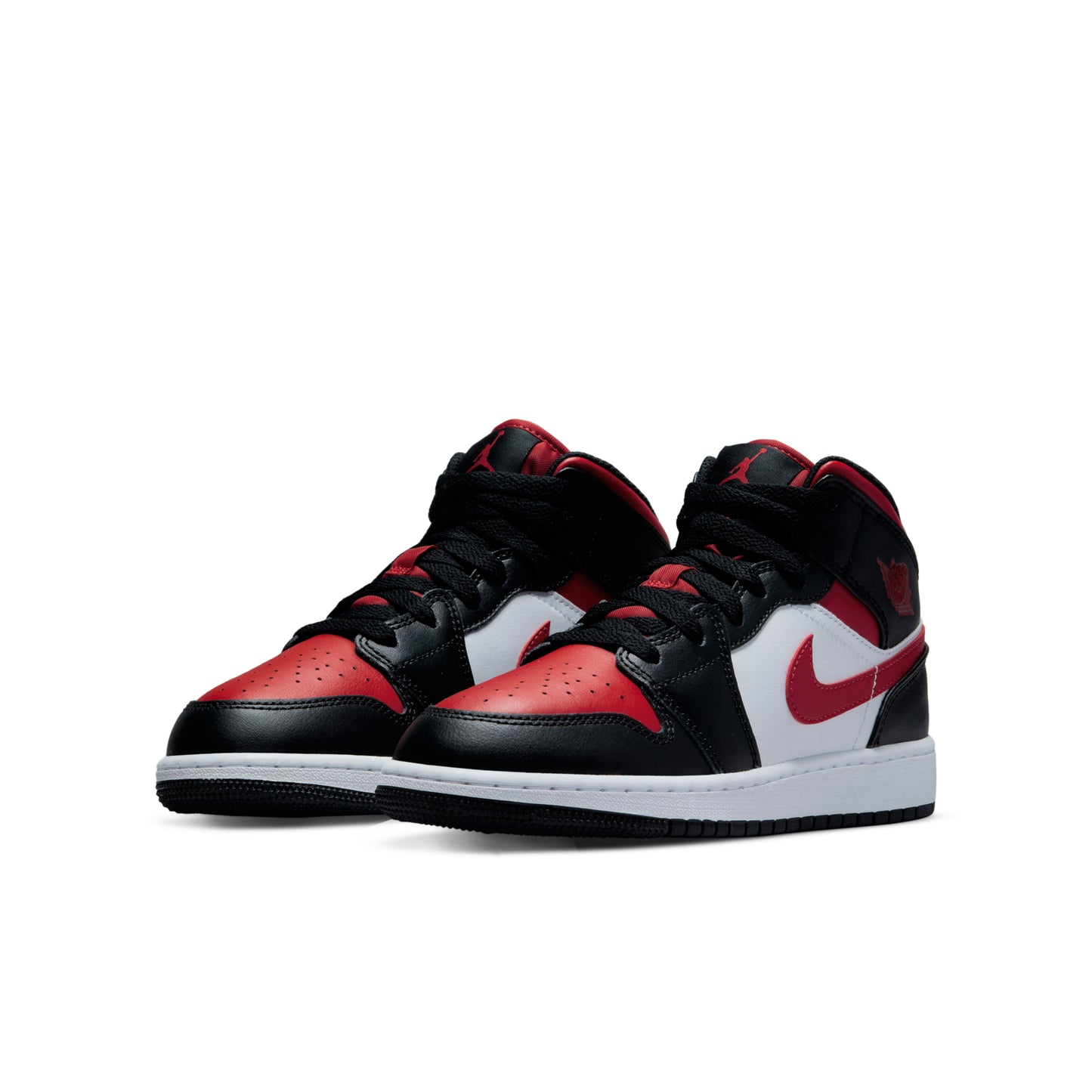 nike air jordan 1 mid black fire red