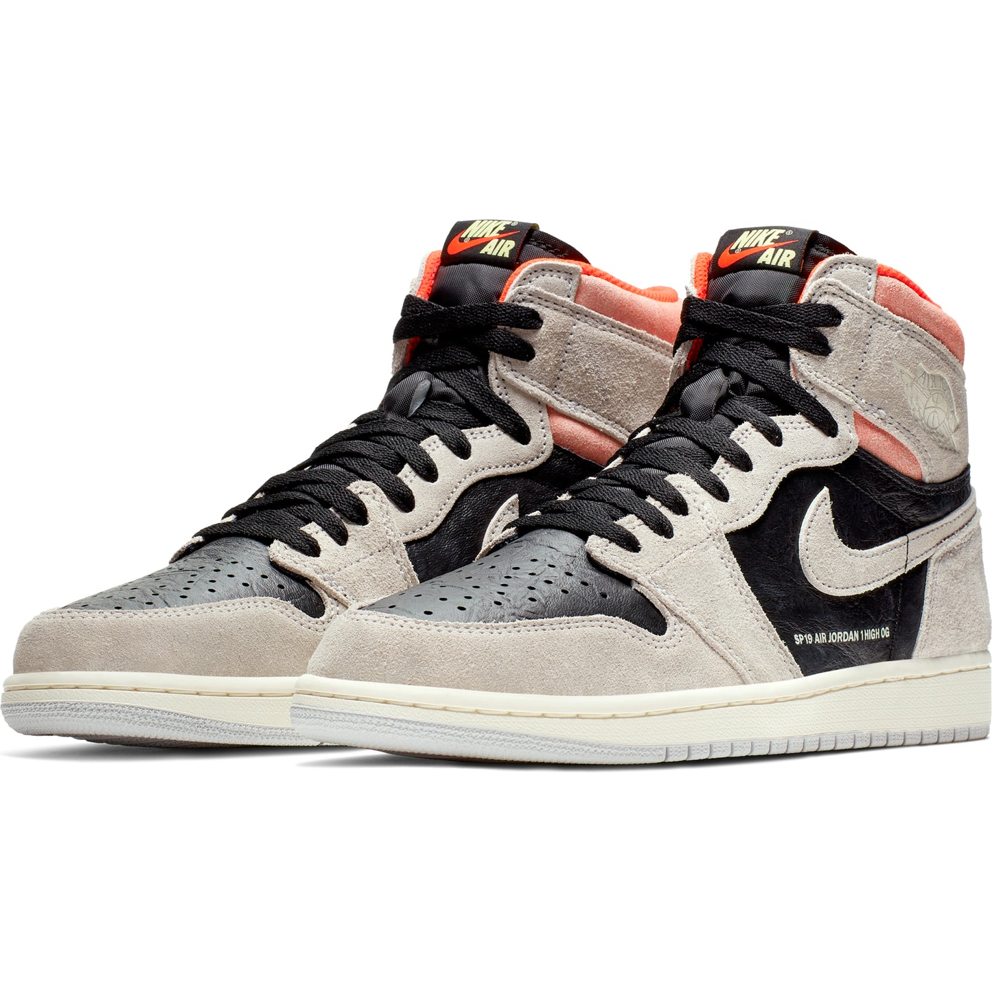jordan 1 Retro High Neutral Grey Hyper Crimson
