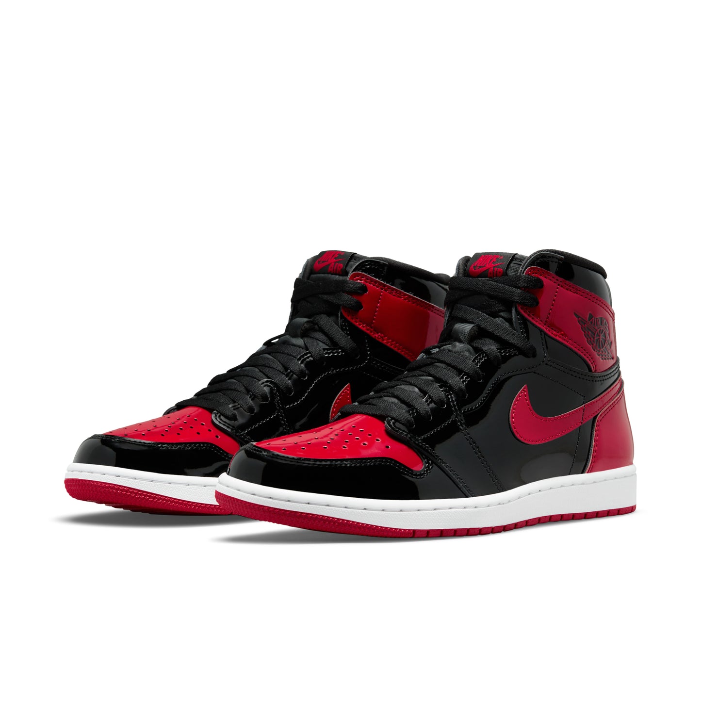 nike air jordan 1 high patent bred