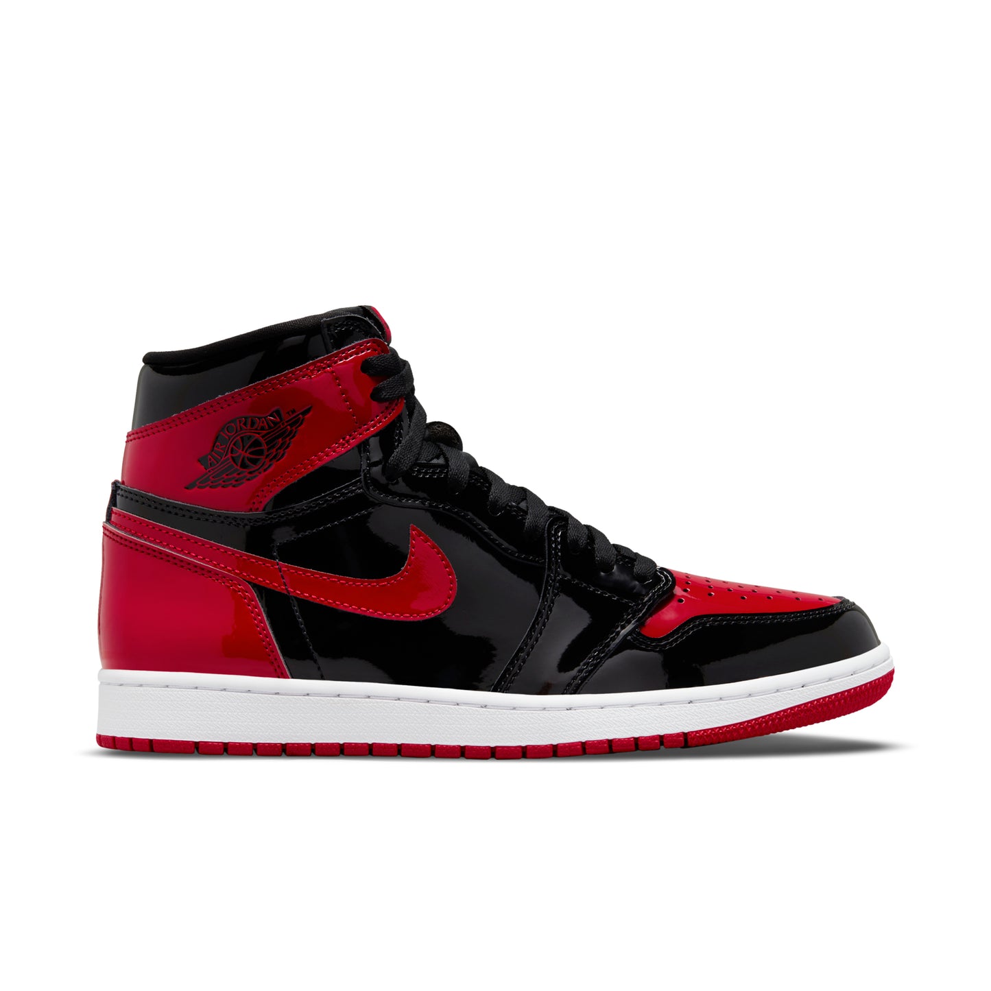 nike air jordan 1 high retro patent bred