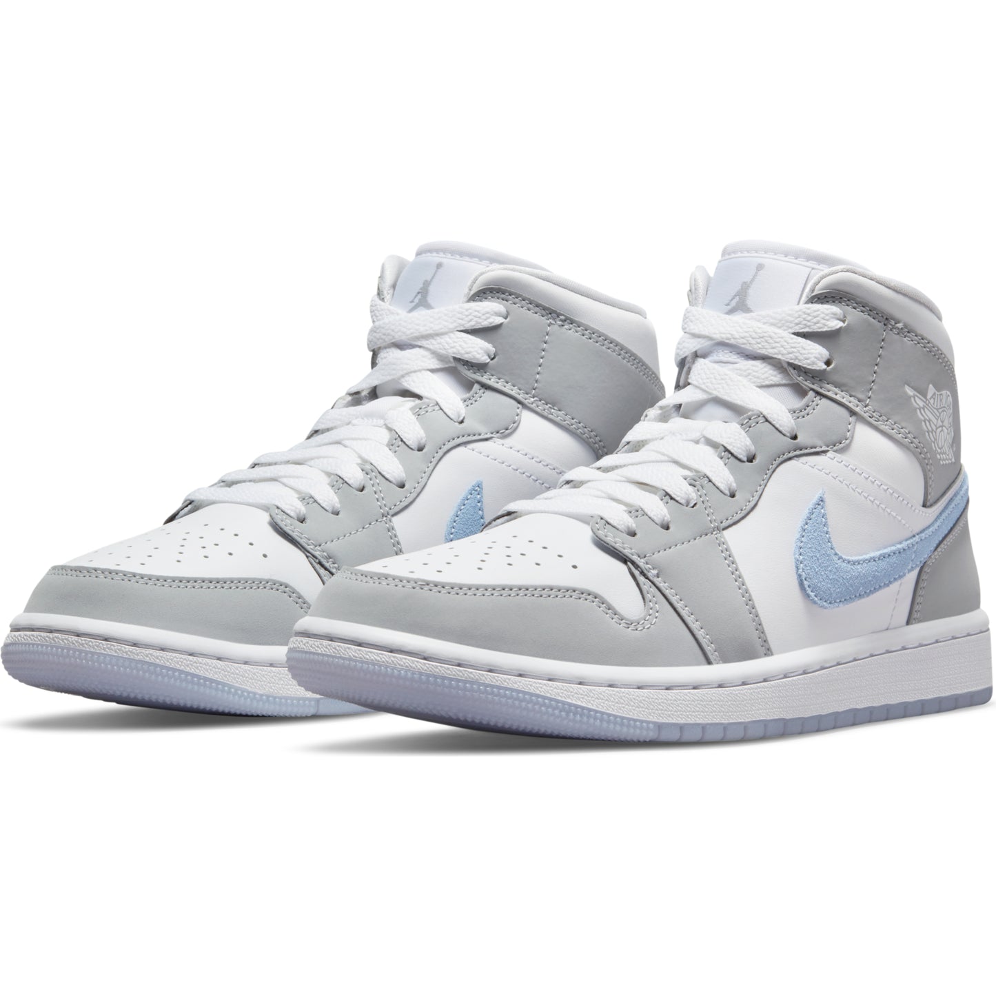 Nike Air Jordan 1 Mid Wolf Grey Aluminum (W)