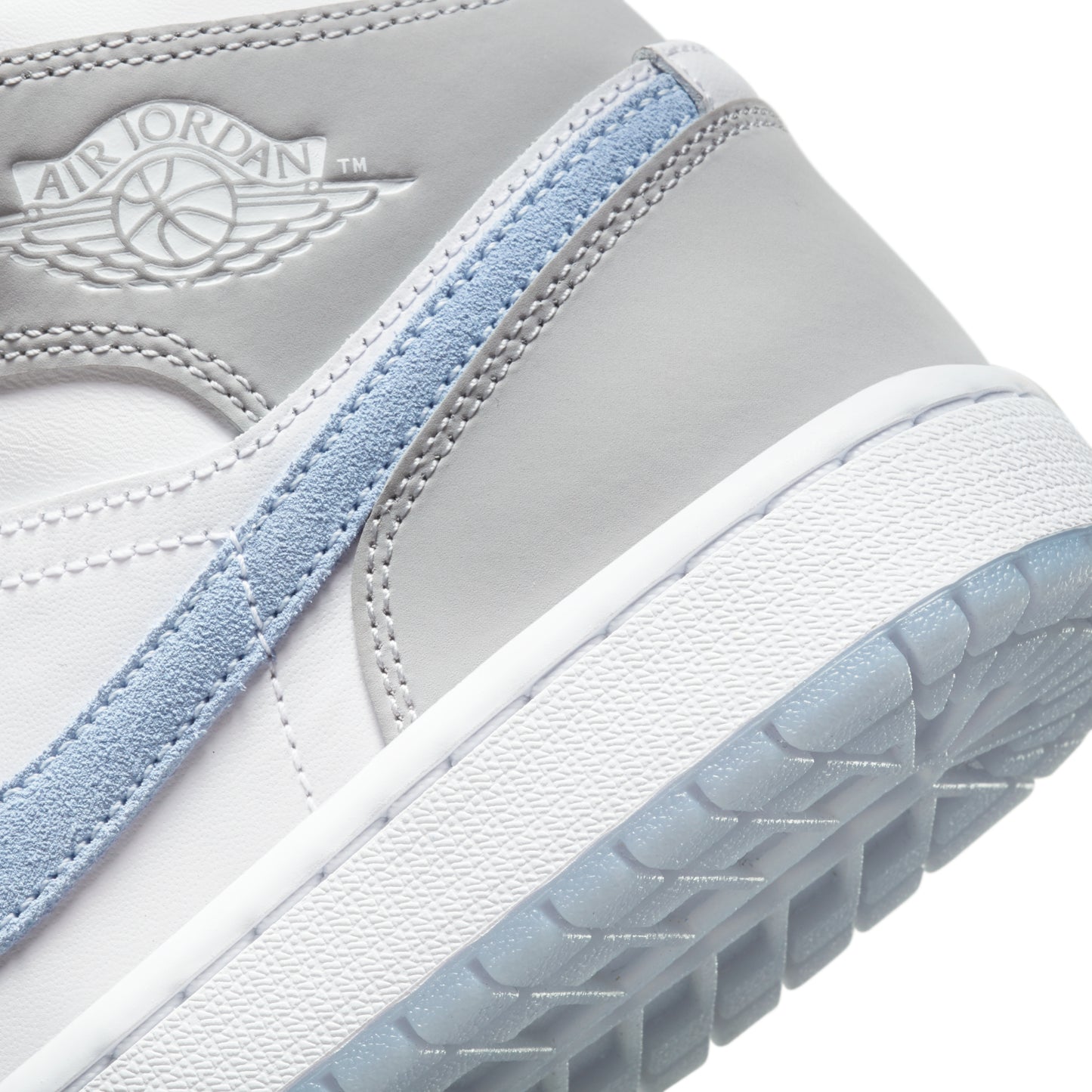 Nike Air Jordan 1 Mid Wolf Grey Aluminum (W)