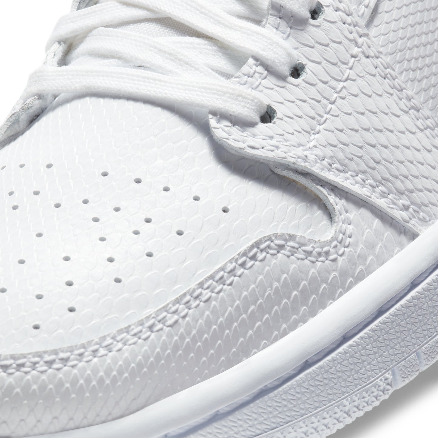 Nike Air Jordan 1 Mid White Snakeskin (W)