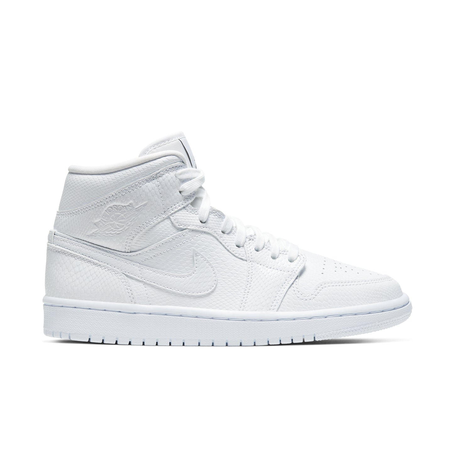 Nike Air Jordan 1 Mid White Snakeskin (W)