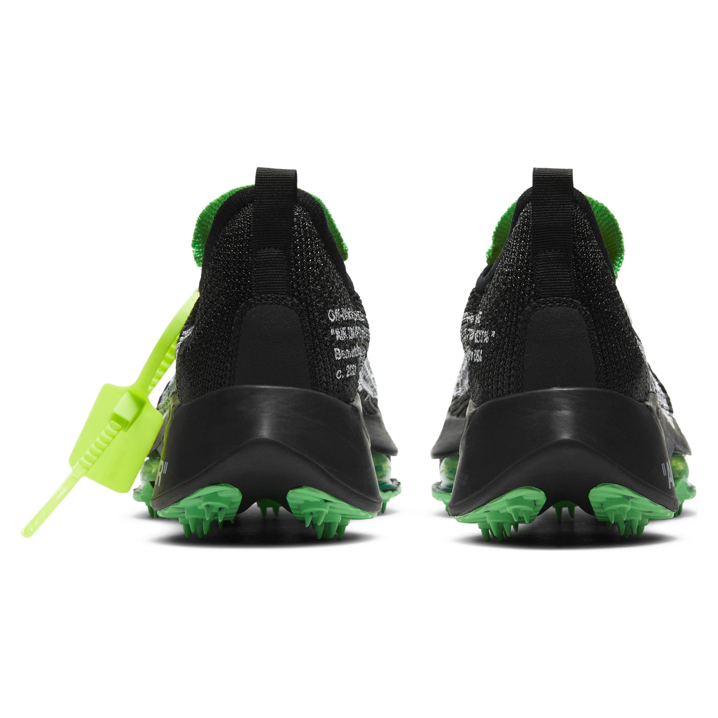 Nike Air Zoom Tempo Next% Flyknit Off-White Black Scream Green