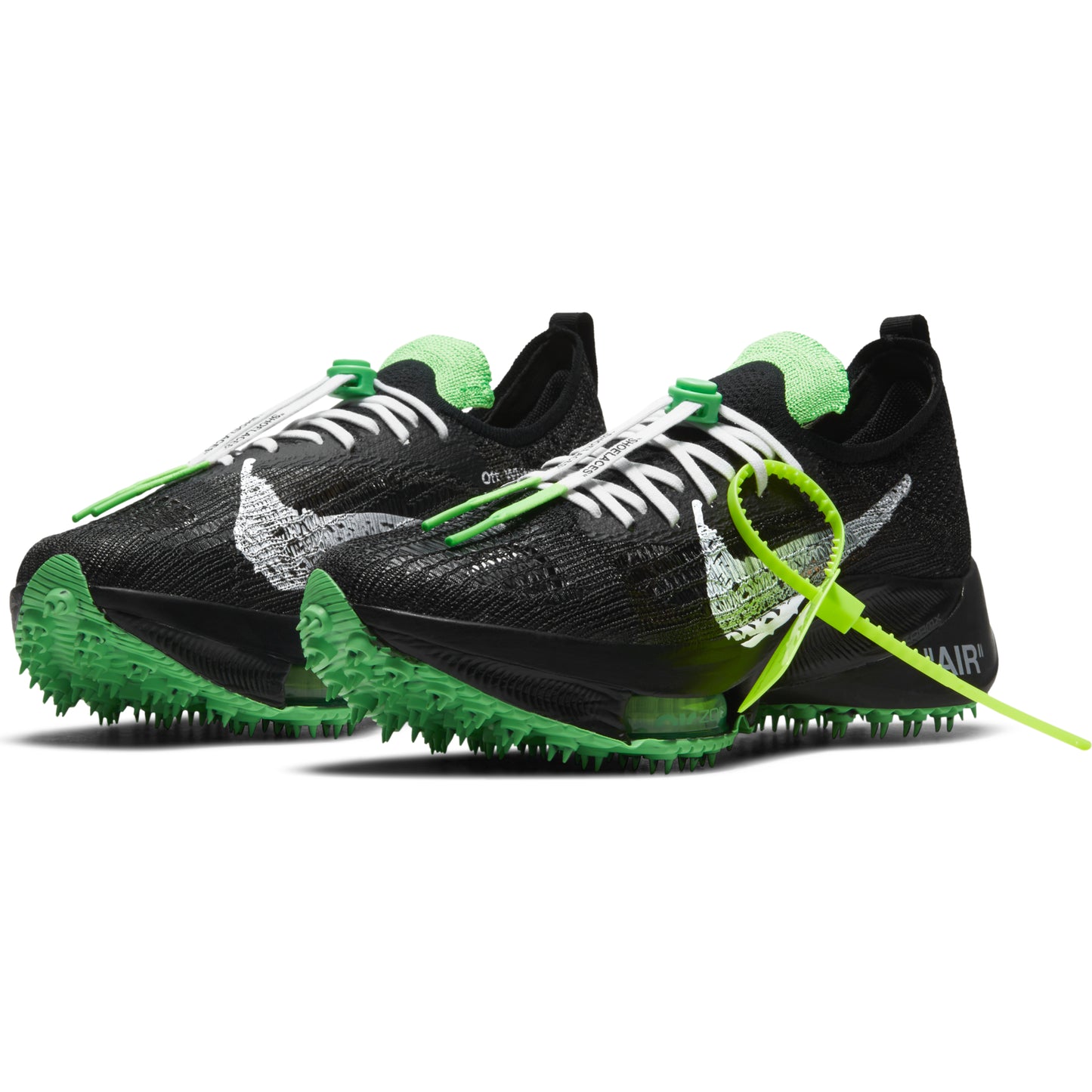 Nike Air Zoom Tempo Next% Flyknit Off-White Black Scream Green