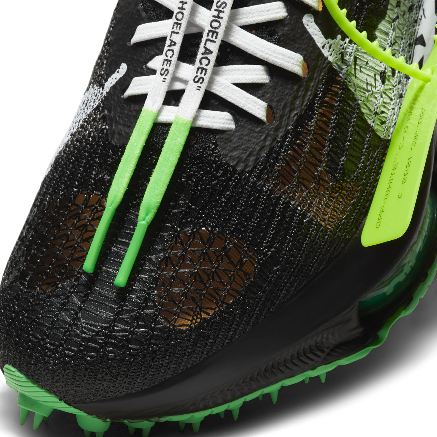 Nike Air Zoom Tempo Next% Flyknit Off-White Black Scream Green