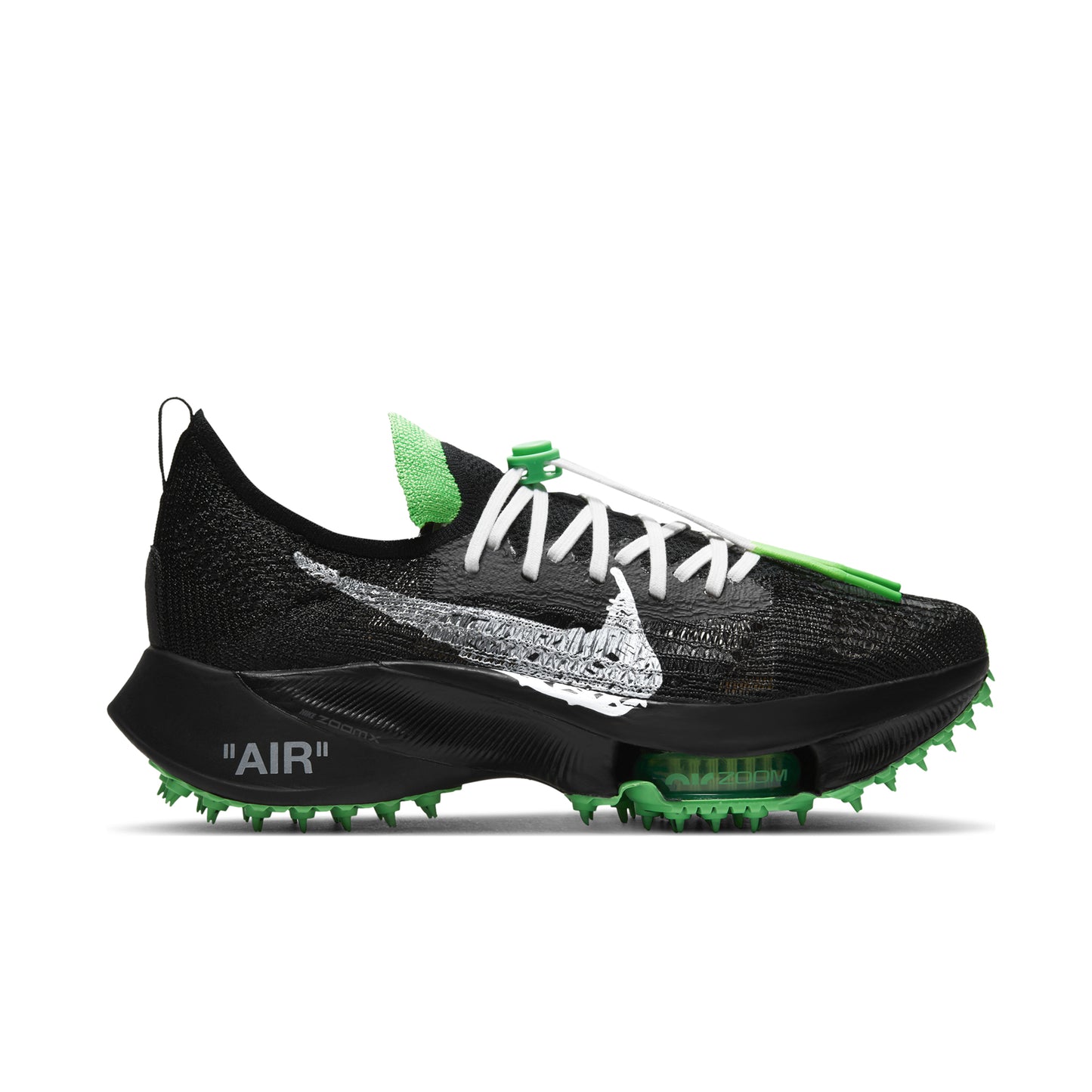 Nike Air Zoom Tempo Next% Flyknit Off-White Black Scream Green