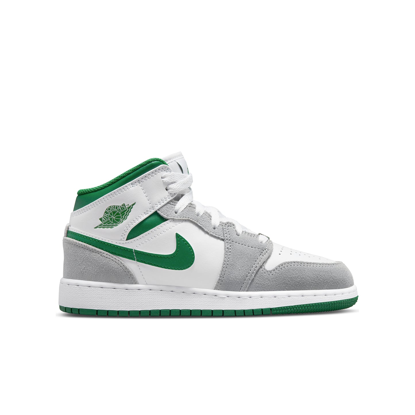 Nike Air Jordan 1 Mid SE White Pine Green Smoke Grey (GS)