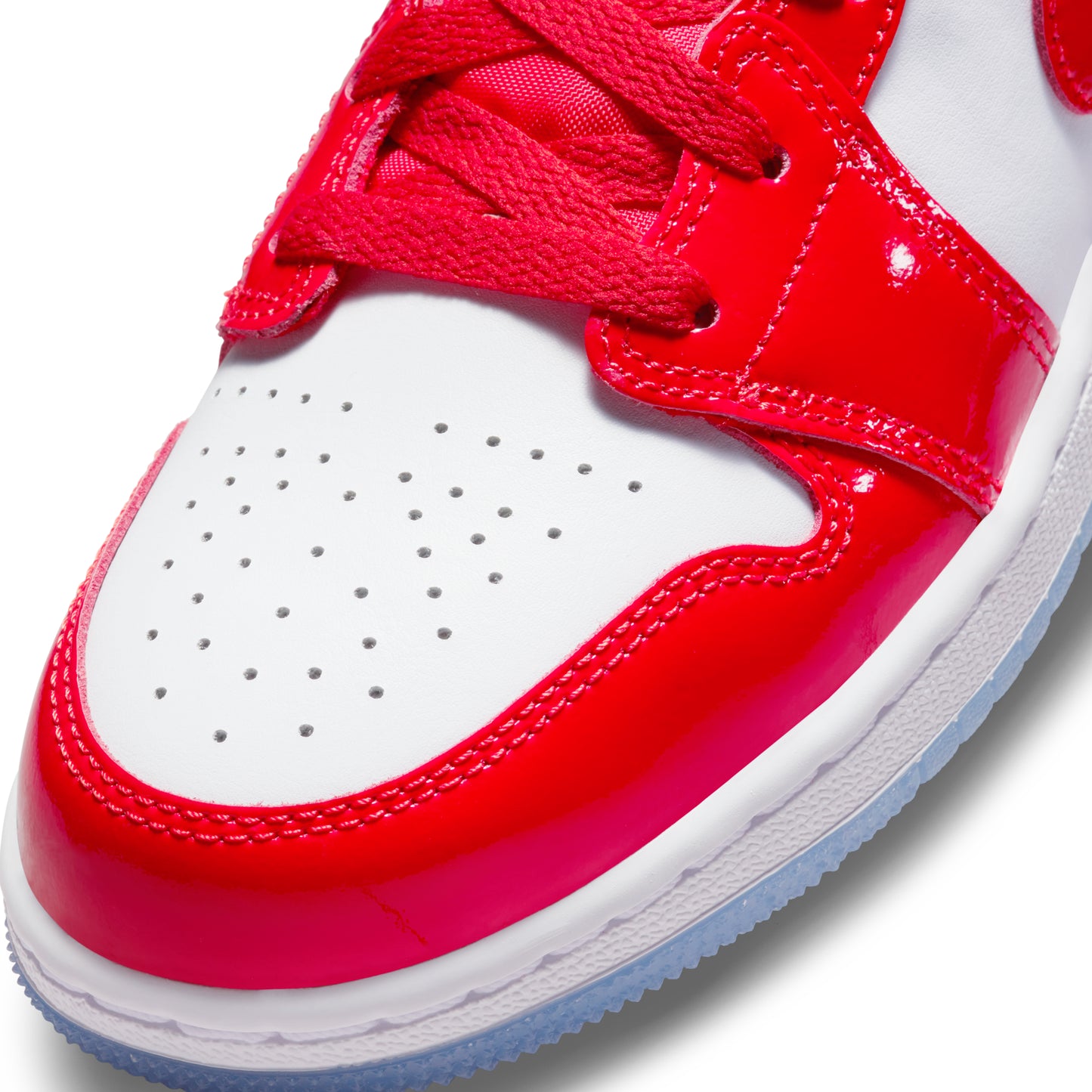 Nike Air Jordan 1 Mid Barcelona Sweater Red Patent (GS)