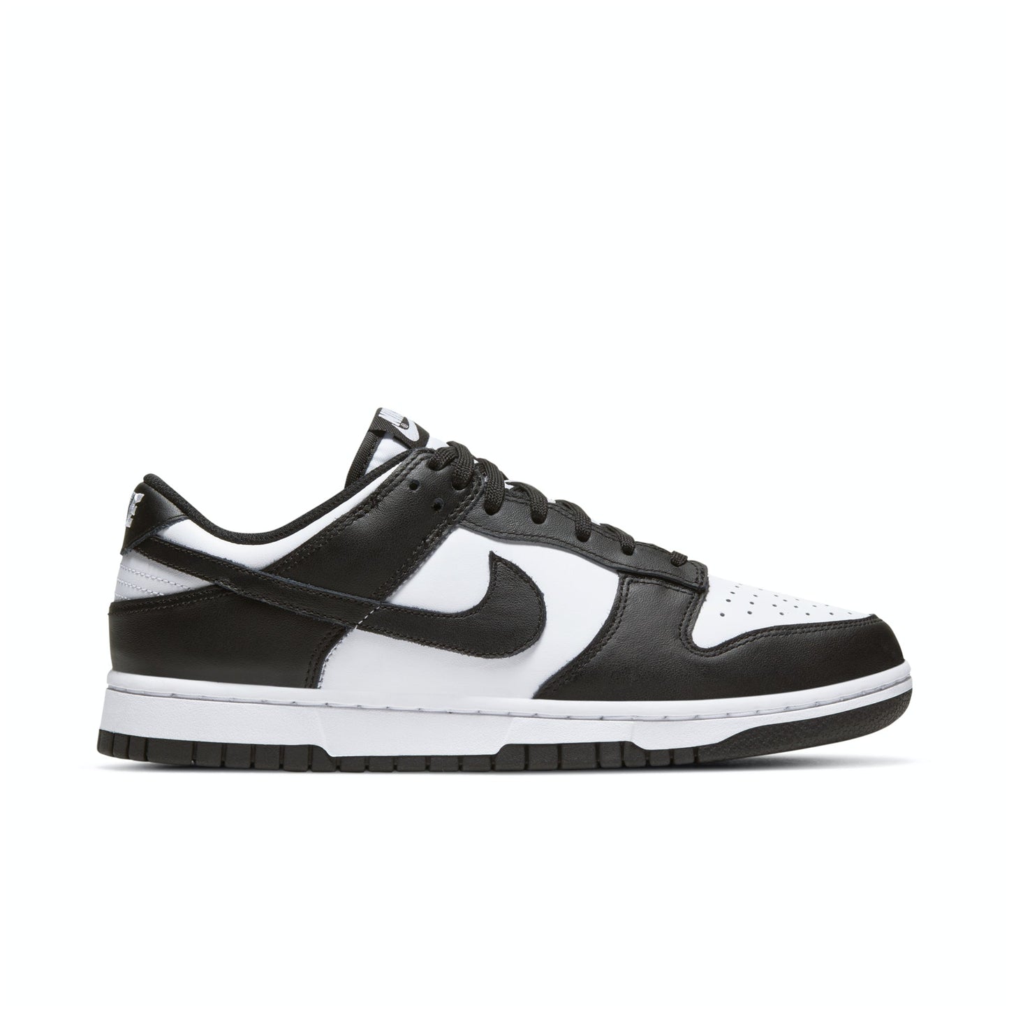 nike dunk low black white