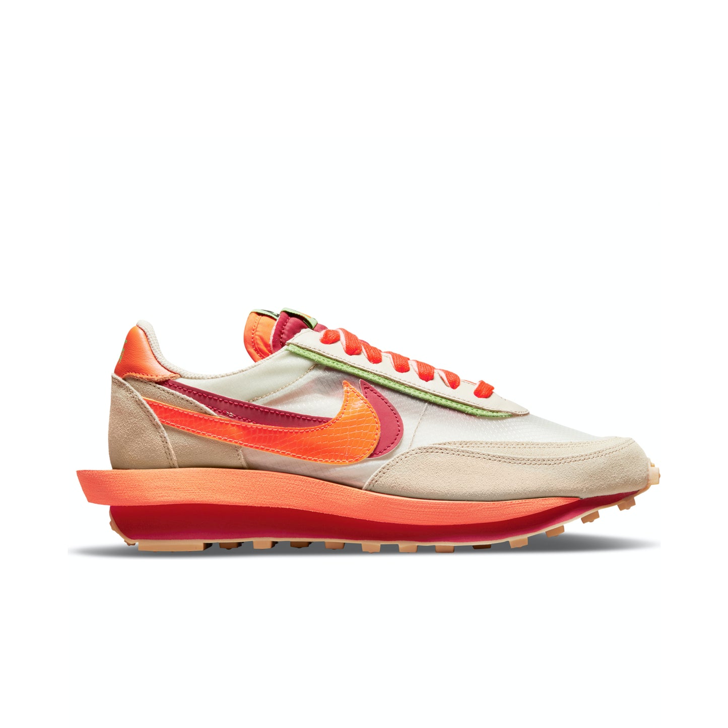 Nike x Sacai x Clot LD Waffle "Orange Blaze"