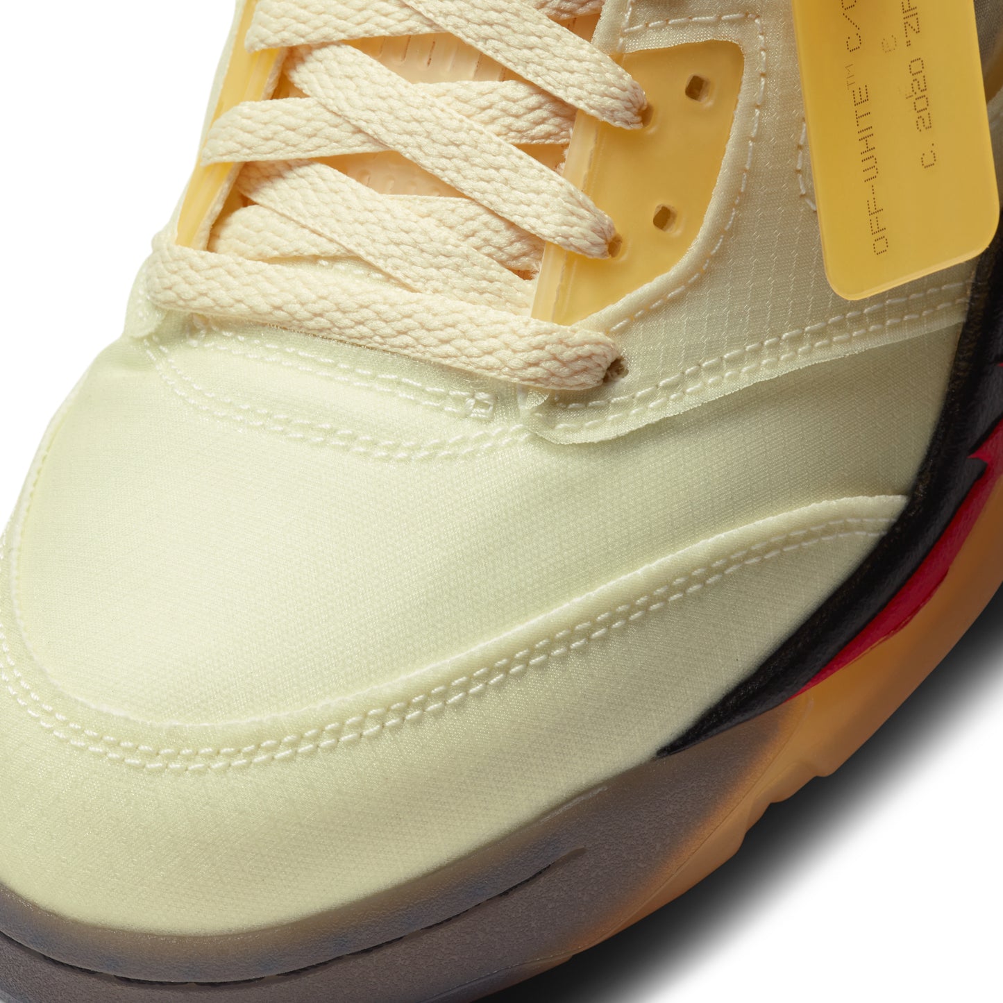 nike air jordan 5 x off-white retro sail