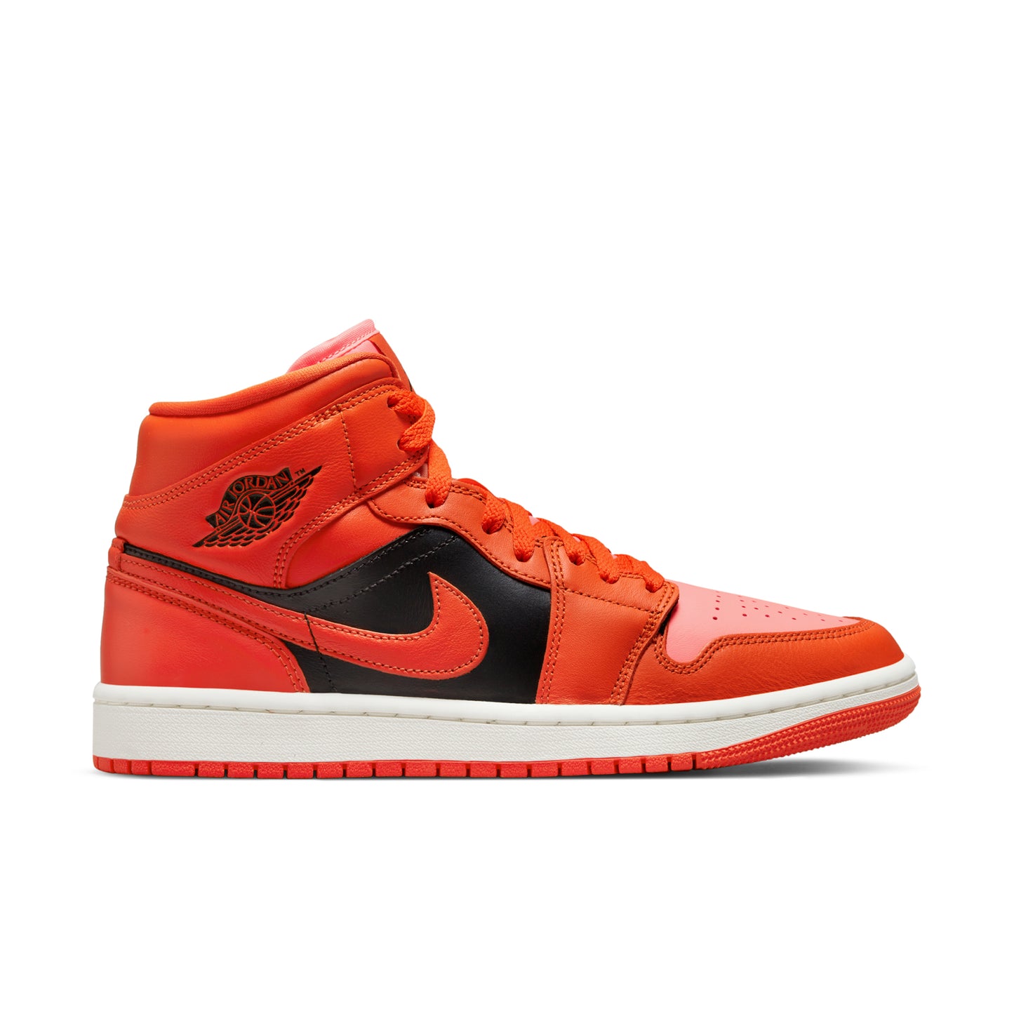 Nike Air Jordan 1 Mid SE Rush Orange Crimson Bliss (W)