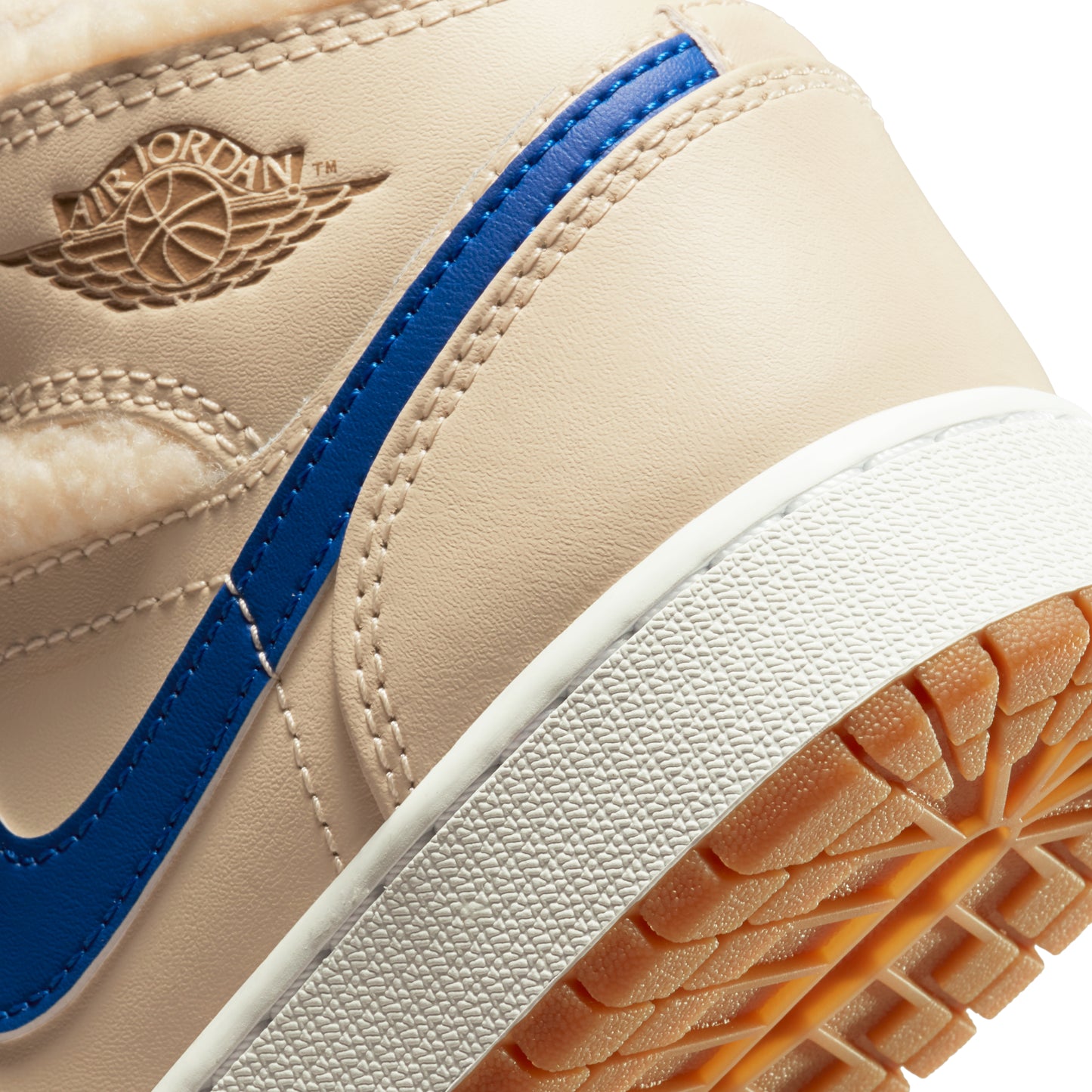 Nike Air Jordan 1 Mid GS "Fleece Pearl White"