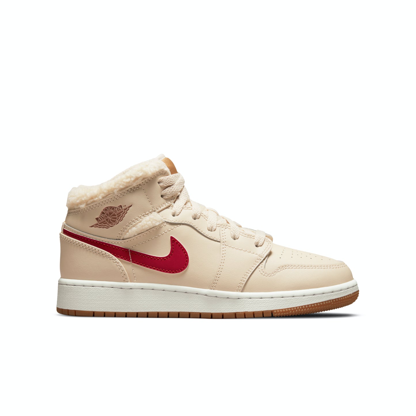Nike Air Jordan 1 Mid GS "Fleece Pearl White"