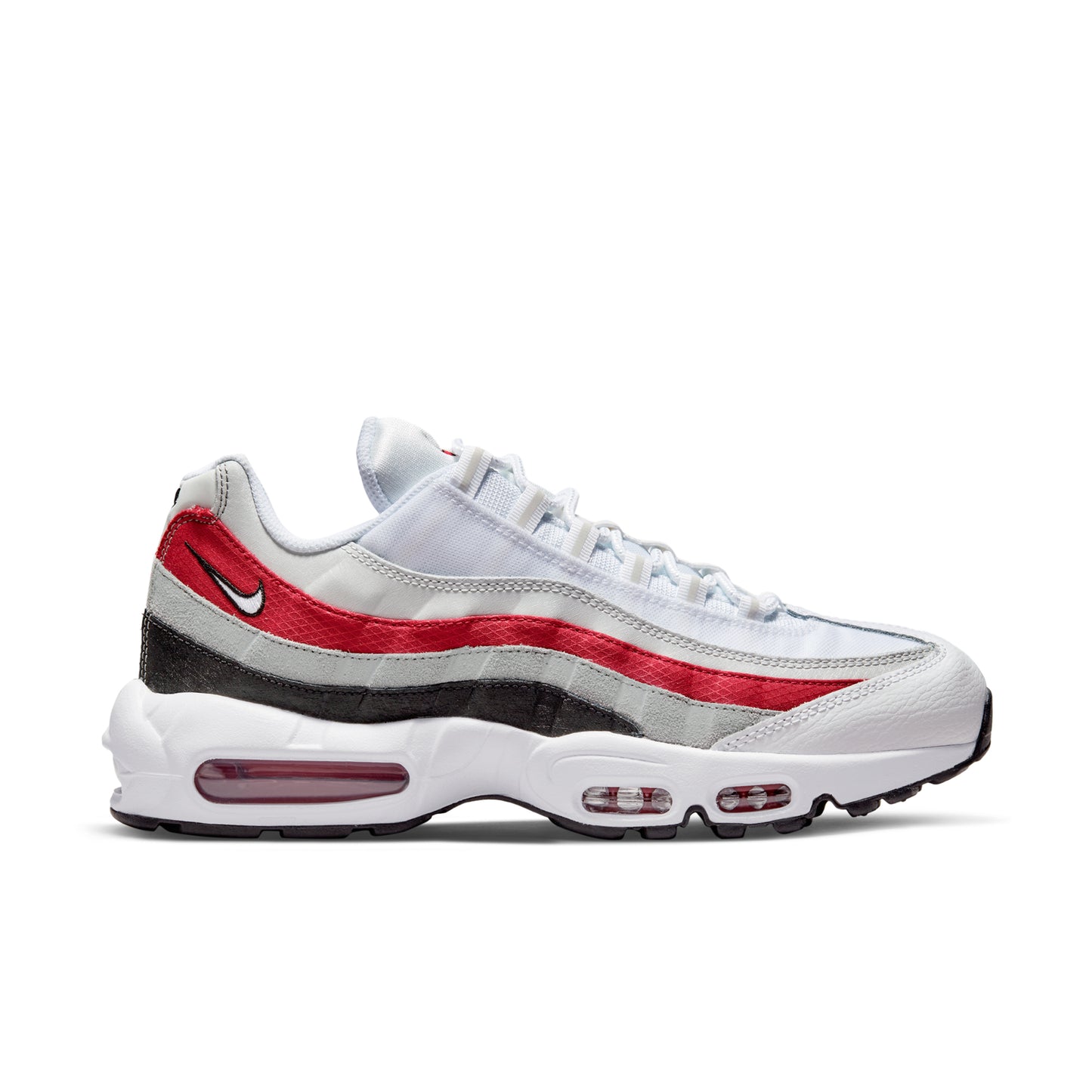 Nike Air Max 95 White Varsity Red Particle Gray