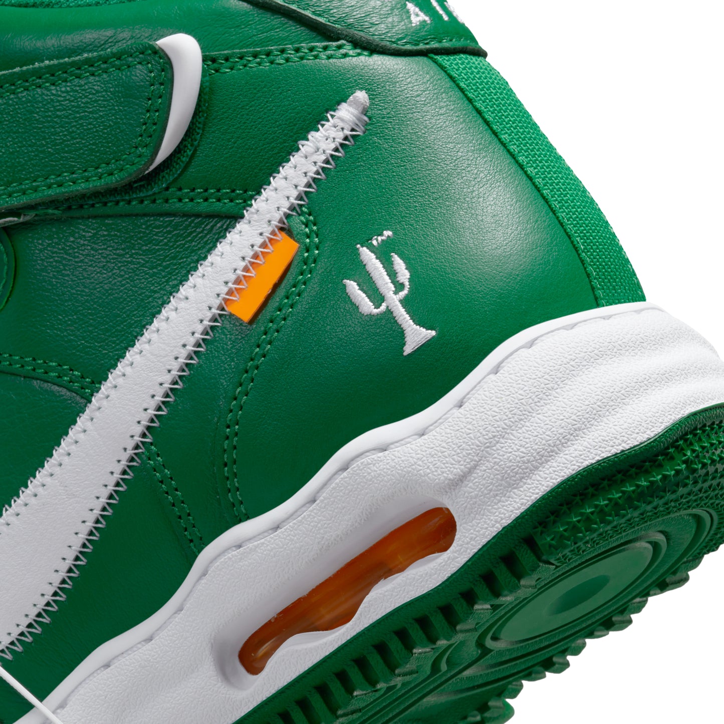 nike air force 1 off white pine green