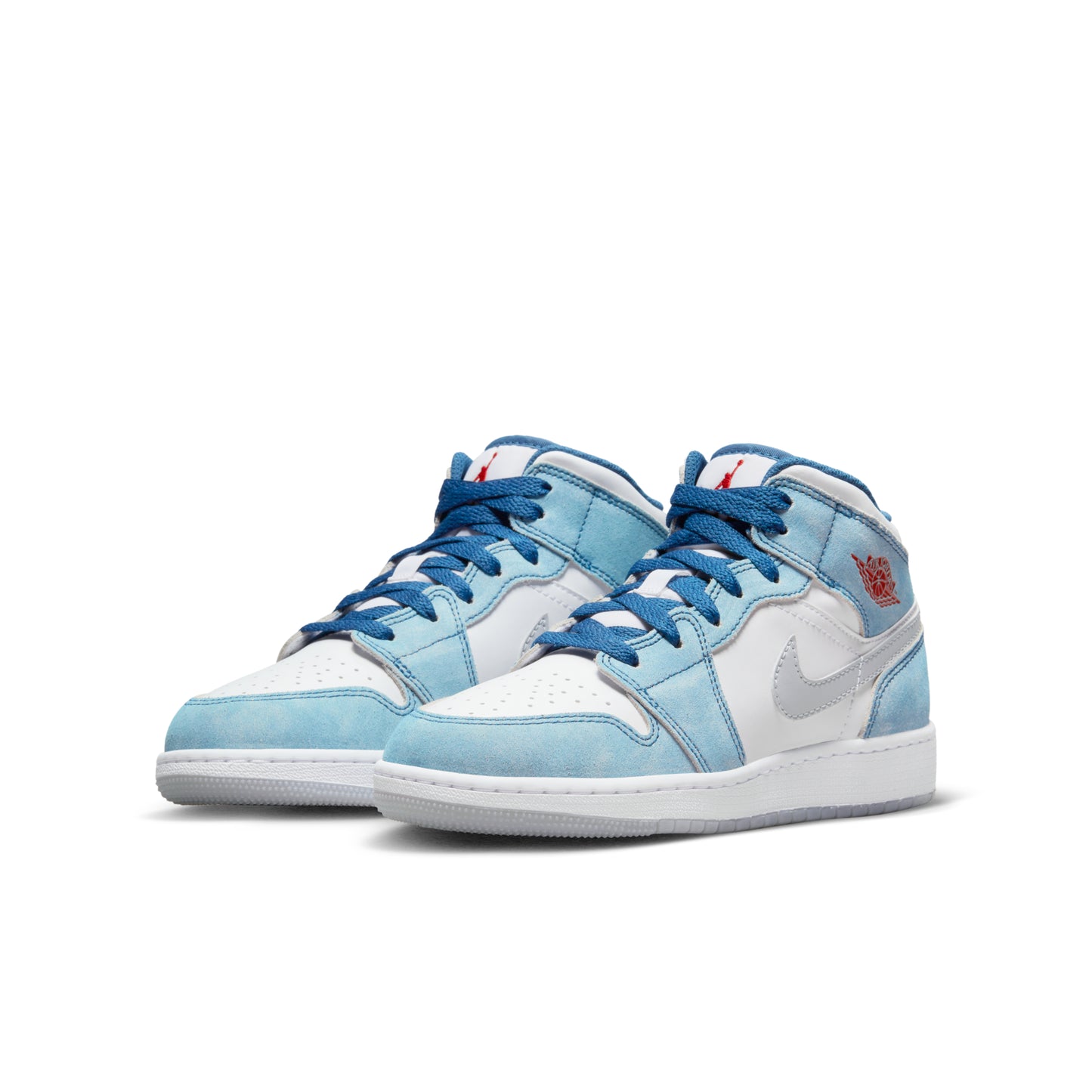 Nike Air Jordan 1 Mid SE French Blue Light Steel (GS)