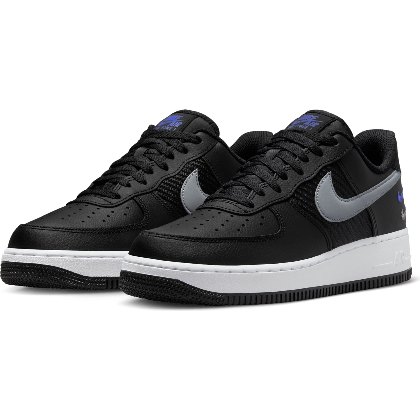 Air Force 1 Low '07 Triple Swoosh Black Grey Racer Blue