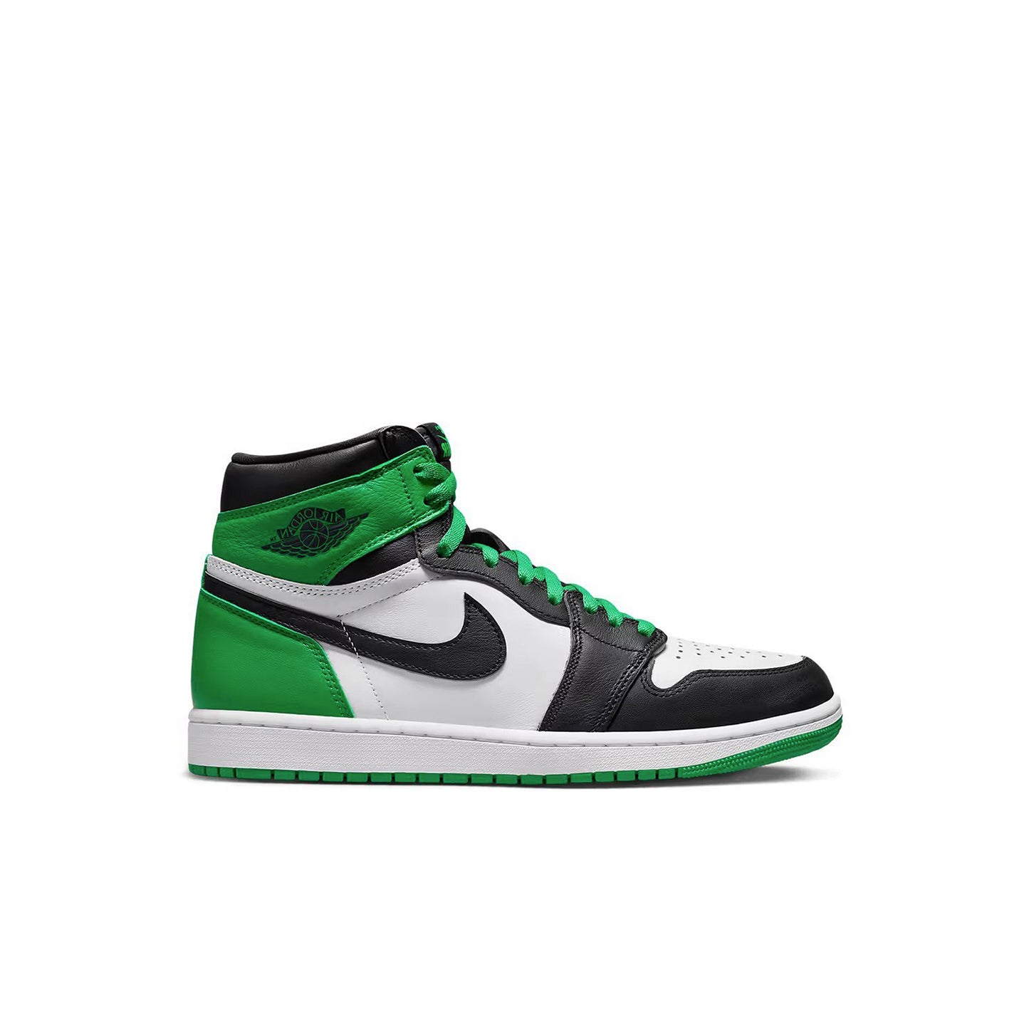 nike air jordan 1 high black lucky green