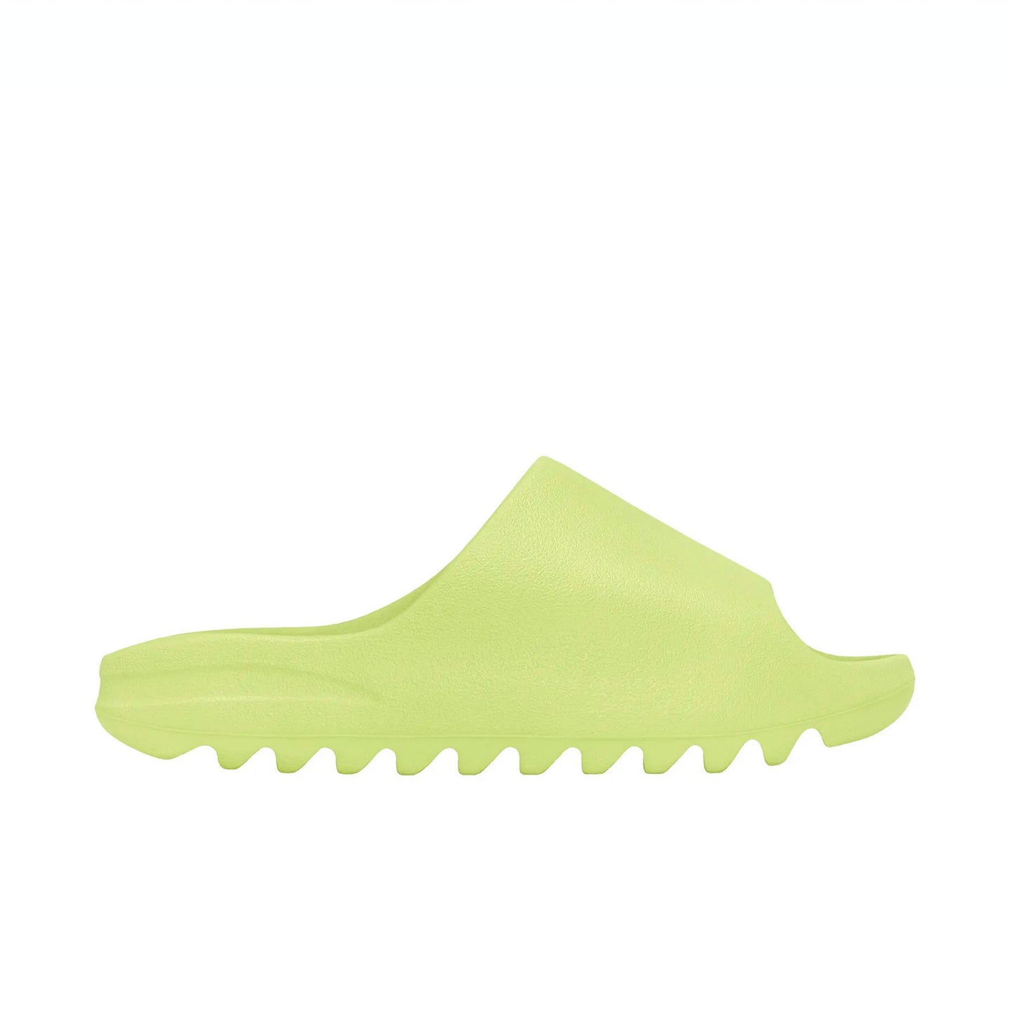 yeezy slides glow green